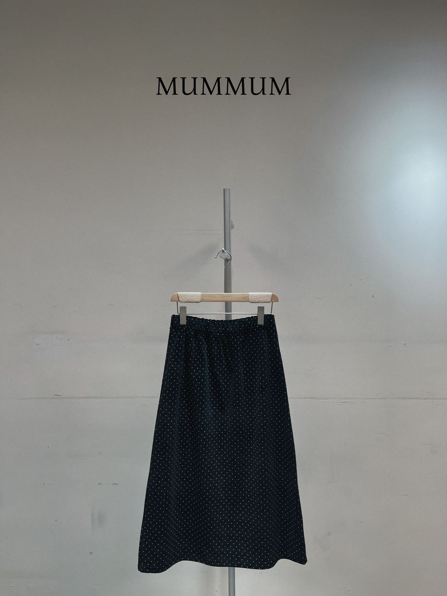 03614a/小波點絨毛長裙 28-44/44/31