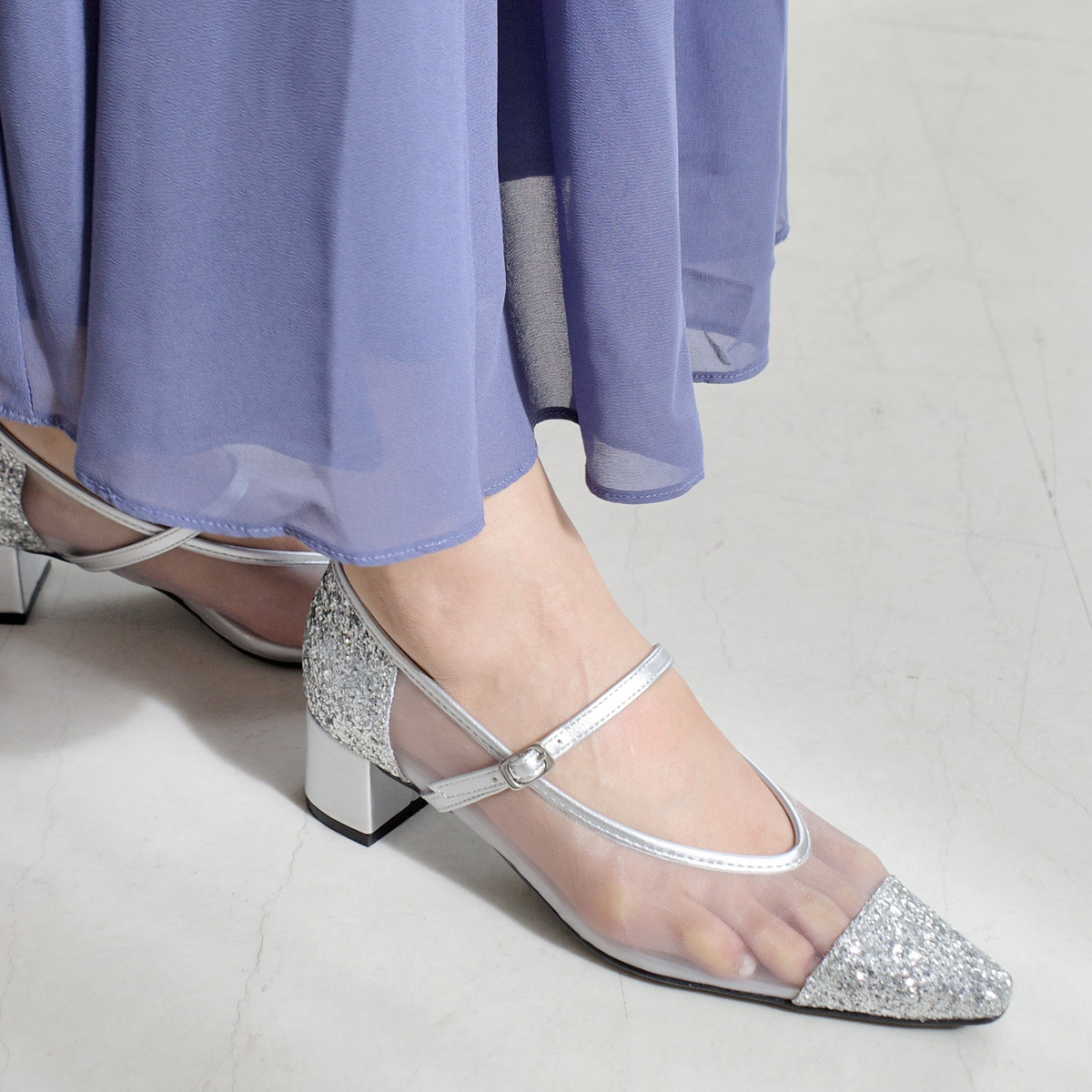 仙女風格 薄紗單帶瑪莉珍鞋【SY032】