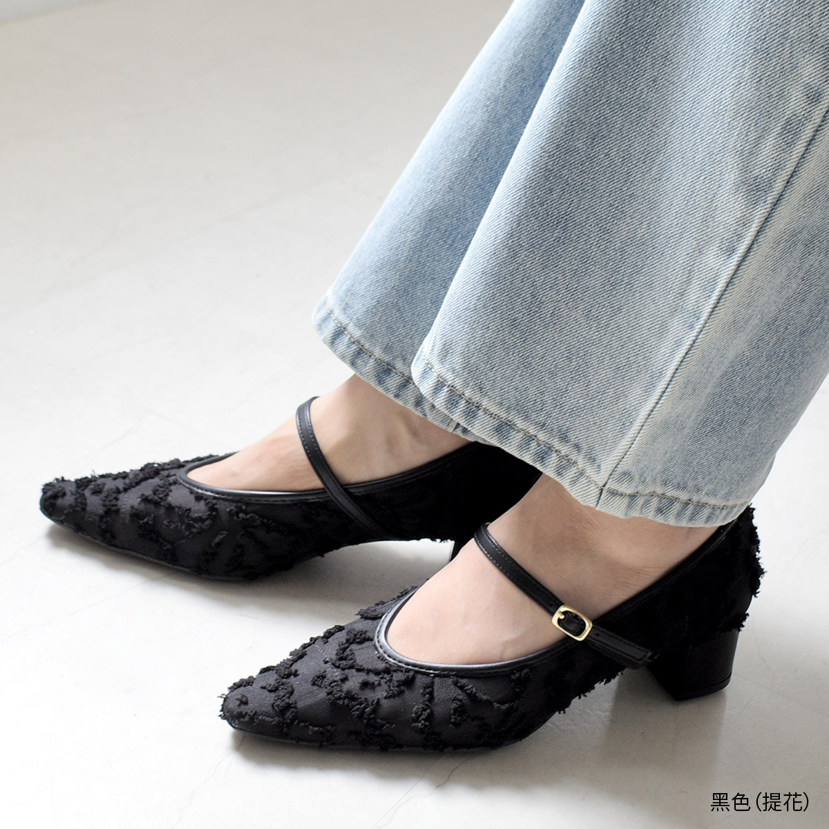 仙女風格 薄紗單帶瑪莉珍鞋【SY032】