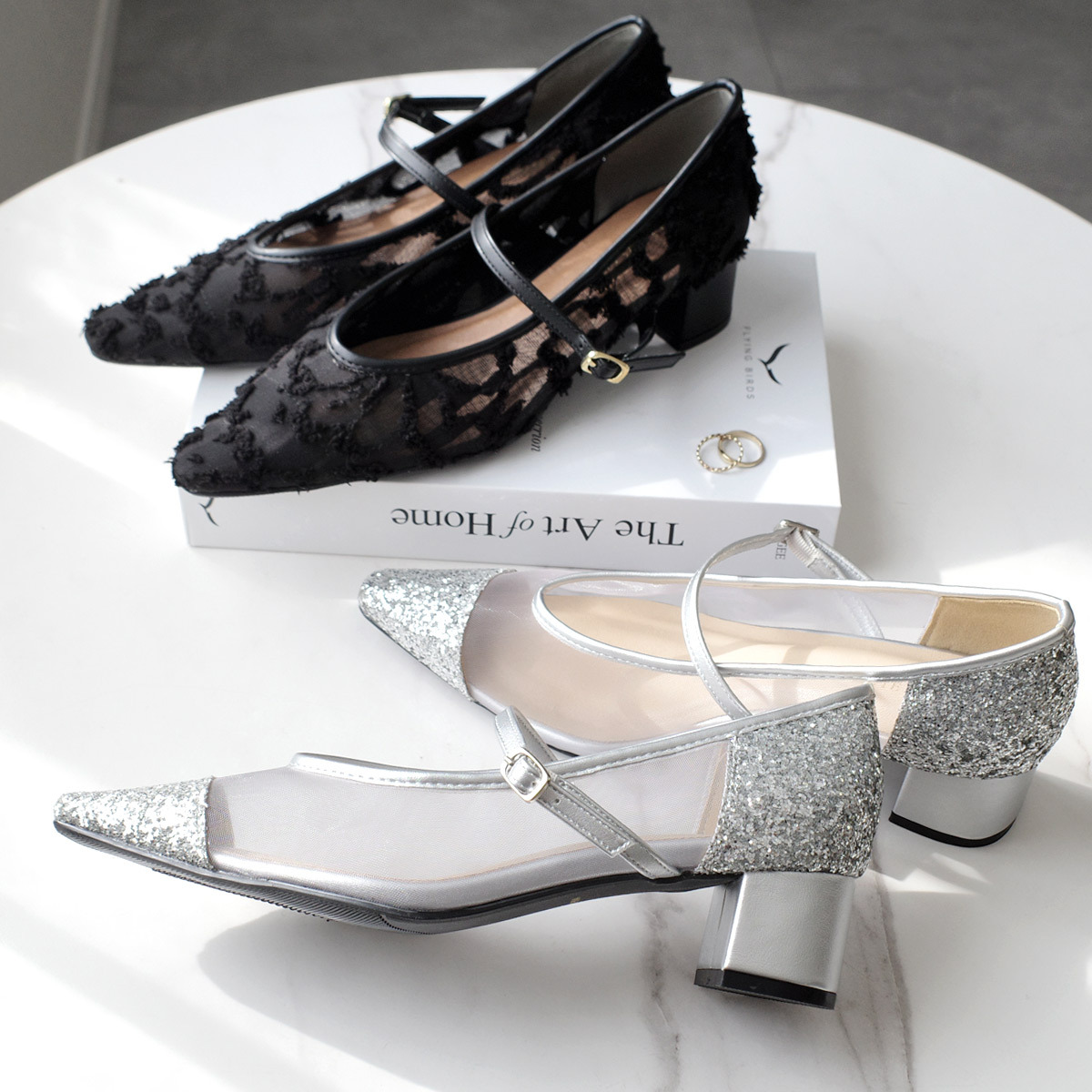 仙女風格 薄紗單帶瑪莉珍鞋【SY032】