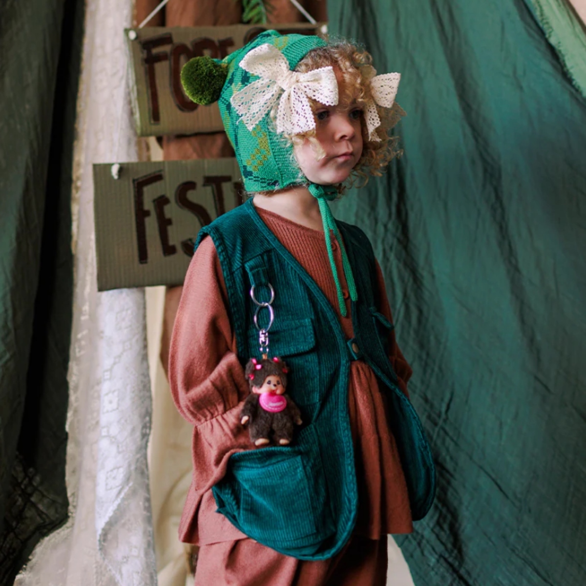 MABLI 假兩件蓬蓬裙連身褲 STEVIE ROMPER - SANDALWOOD