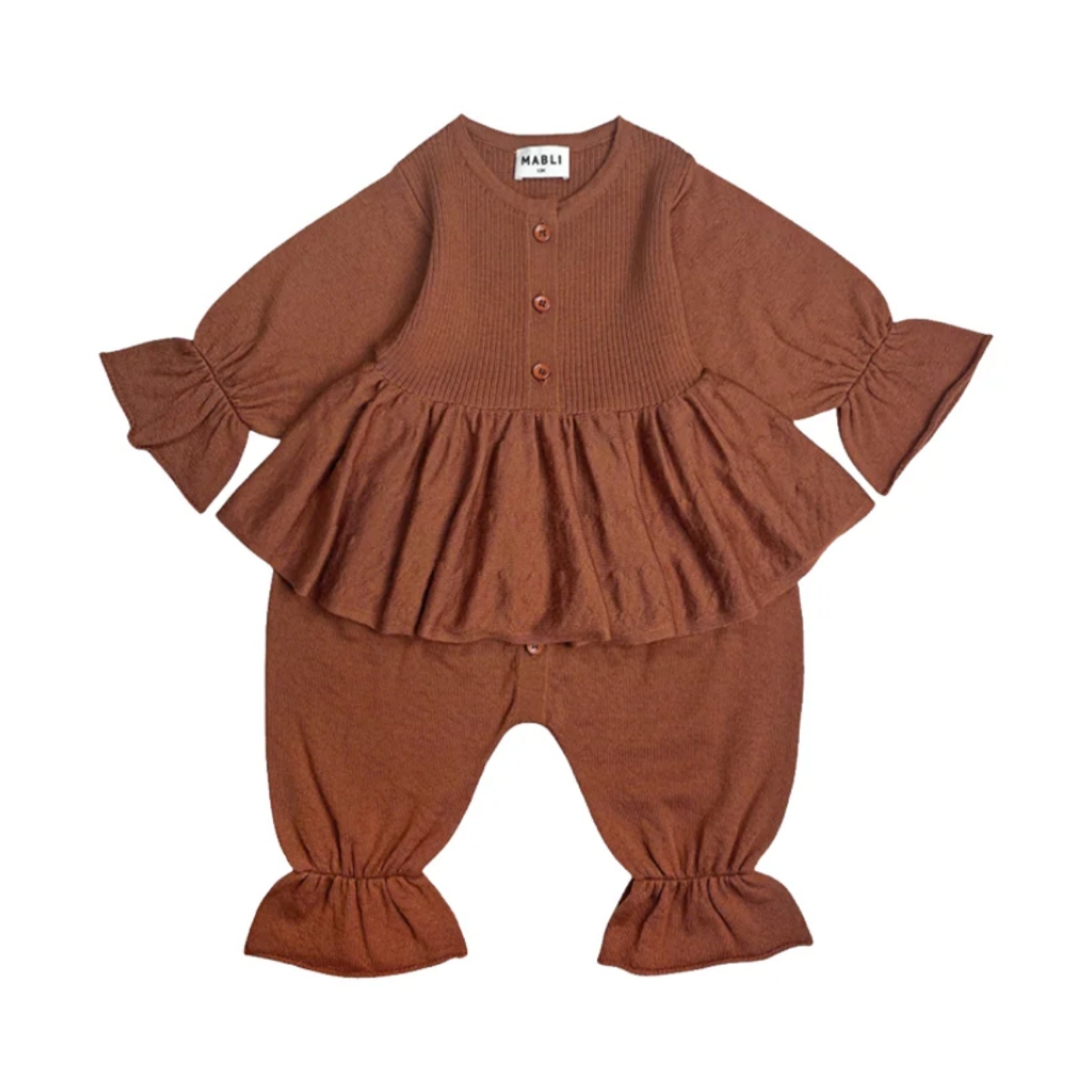 MABLI 假兩件蓬蓬裙連身褲 STEVIE ROMPER - SANDALWOOD