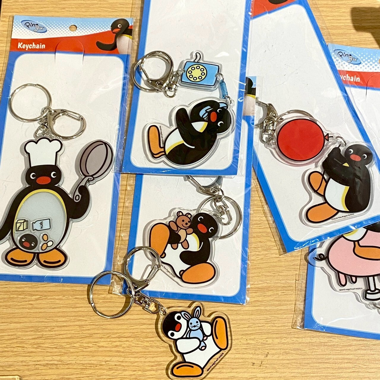 PINGU 企鵝家族 壓克力 吊飾 鑰匙圈