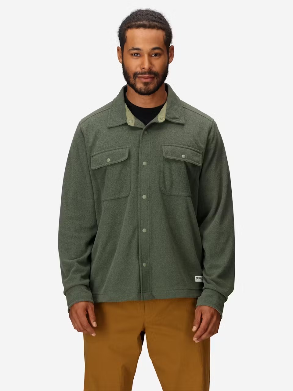 Marmot Men’s Felton Ultra Soft Fleece Long-Sleeve Shirt Jacket 男款 刷毛長袖襯衫 M16315-41956 Olive Grove Heather [HappyOutdoor]