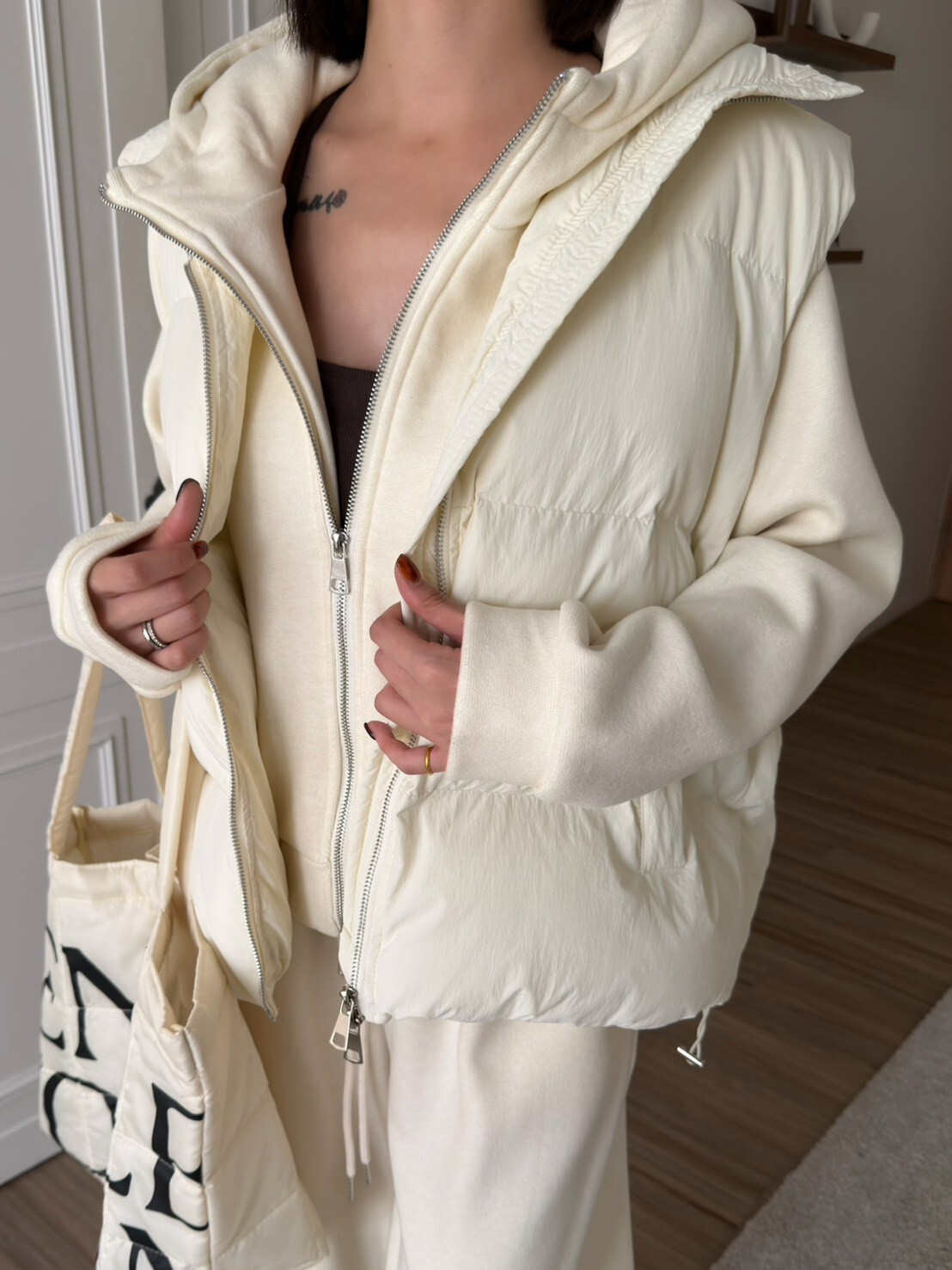 暖呼呼澎澎鋪棉背心