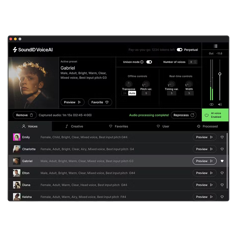 Sonarworks SoundID VoiceAI 人聲變換效果器