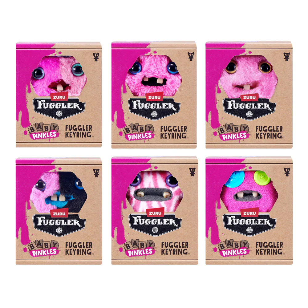 FUGGLER牙齒怪-3.5吋粉紅寶寶掛飾 (隨機出貨)