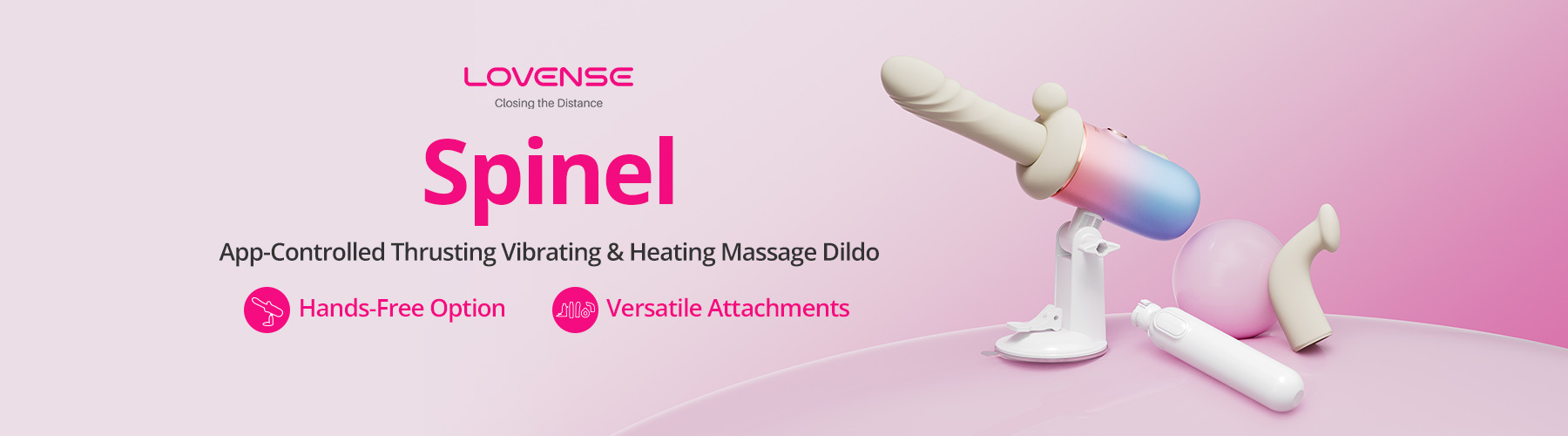 Lovense Spinel App-Controlled Thrusting & Heating Sex Machine Sex Toys Pleasure Point
