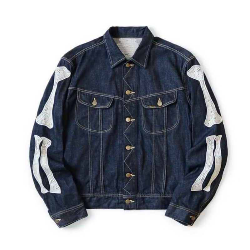 <快速出貨> KAPITAL 骨頭 丹寧 排釦外套