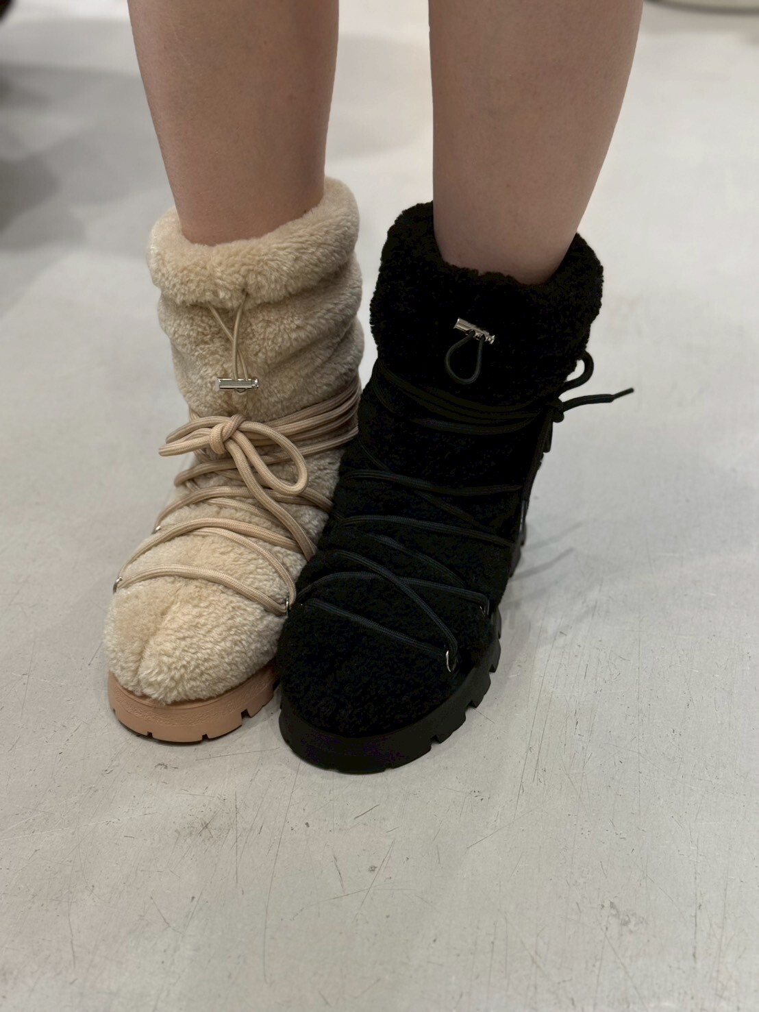 SH5205 羊毛綁帶雪地靴 *S/M/L碼*