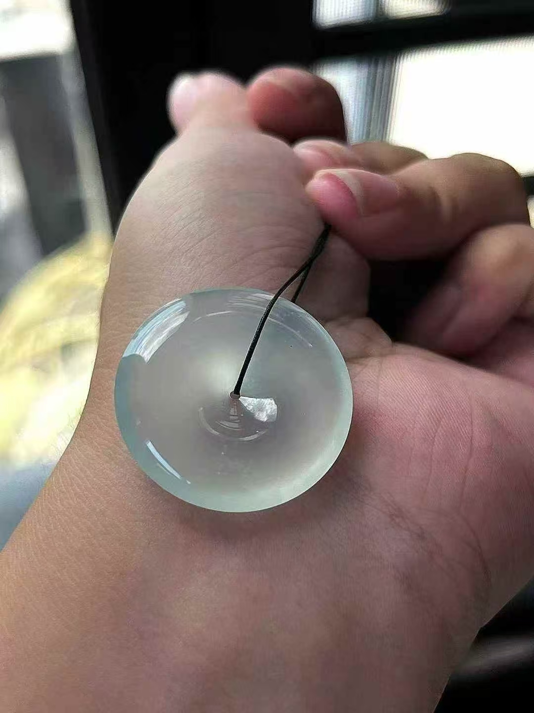 翡翠平安扣 (27.7mm直徑),天然翡翠A玉, 緬甸玉, Jade, Jadeite