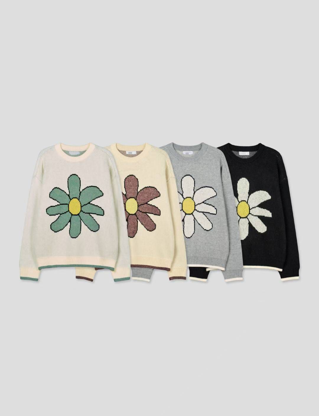 花花圖案針織衫 T5833