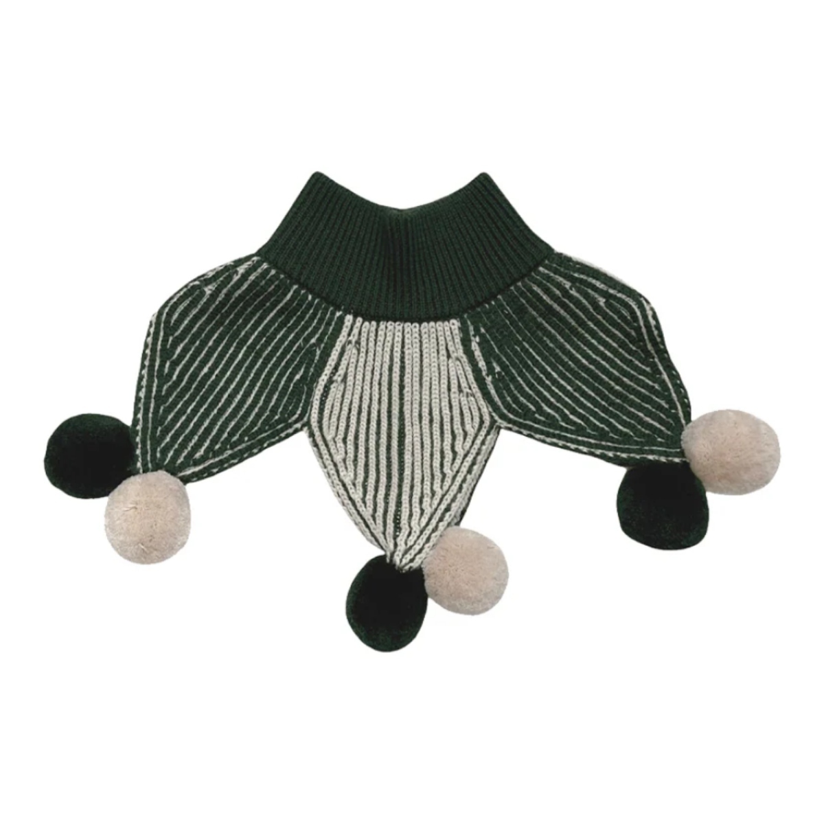 MABLI 毛球針織高領披肩 JESTER COLLAR - VIOLET/REDCURRANT