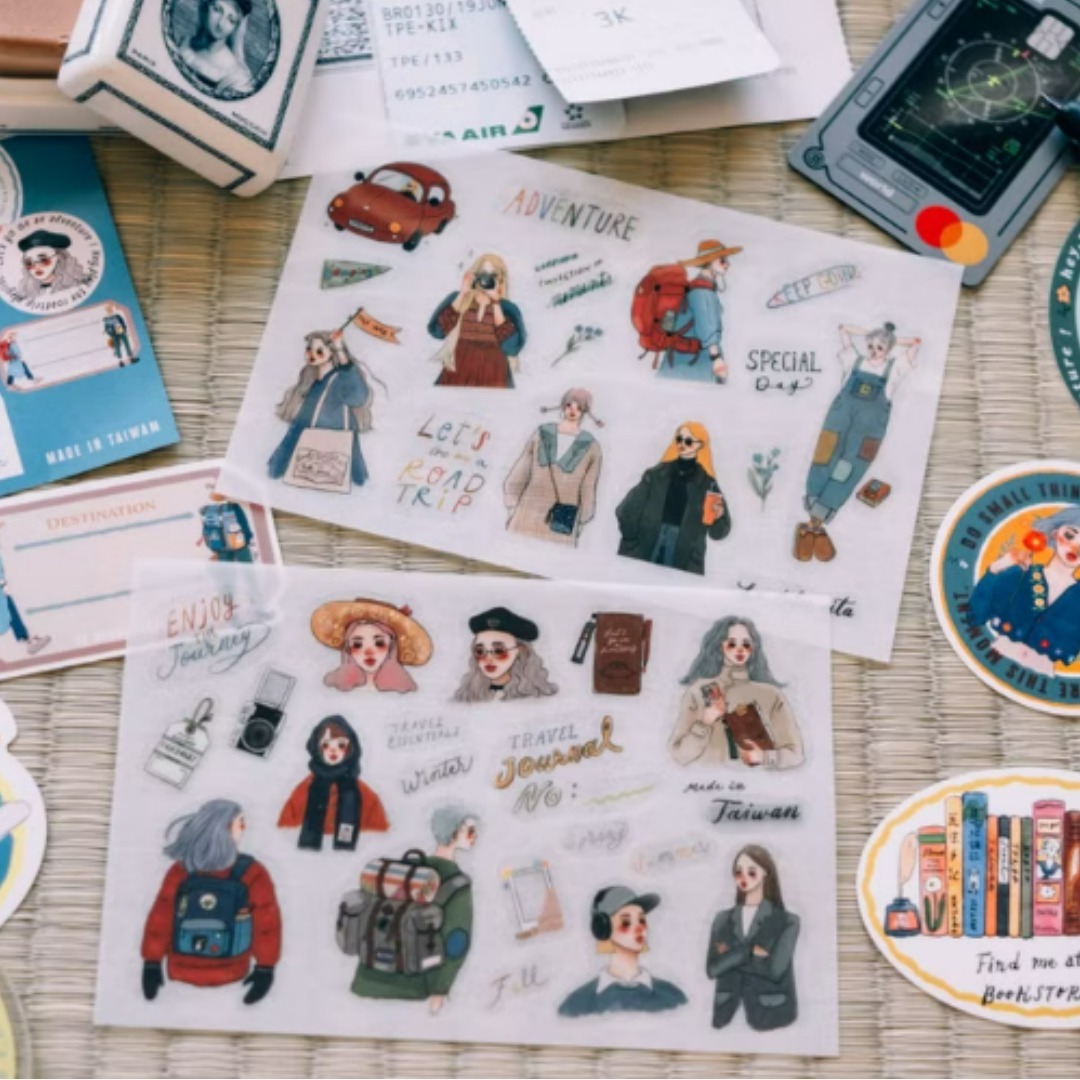 環島旅行 Let us go on a road trip 轉印貼紙 兩款一組｜甜蜜生活 La Dolce Vita 台灣