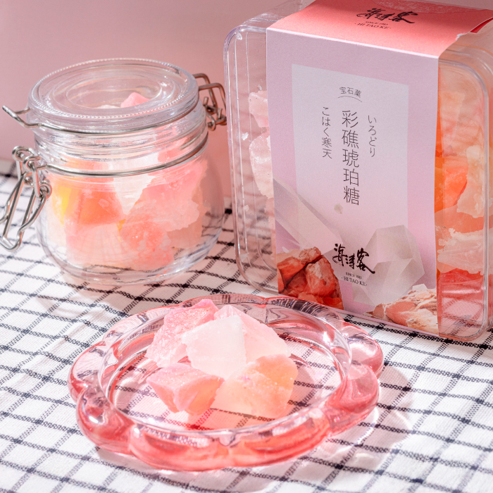 【海濤客】彩礁琥珀糖-珊瑚紅