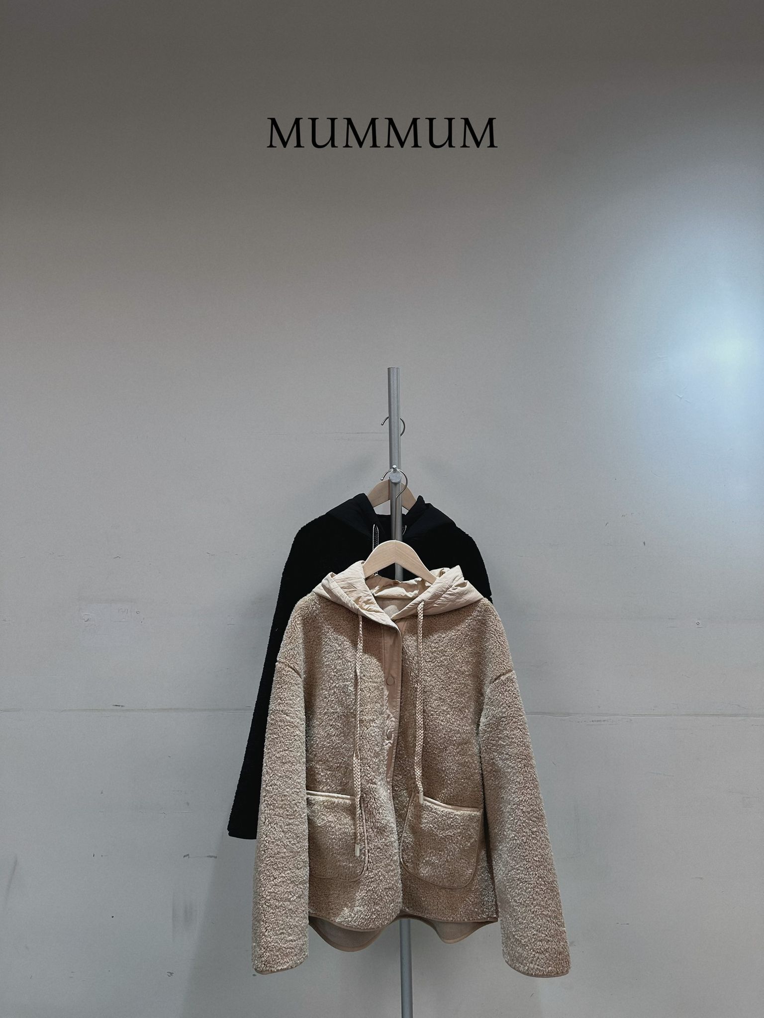 0212877a/毛毛粗繩連帽外套 48/48/28