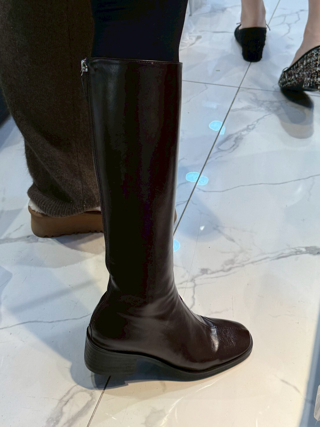 SH5222 滑面PU皮革長靴 *足碼*