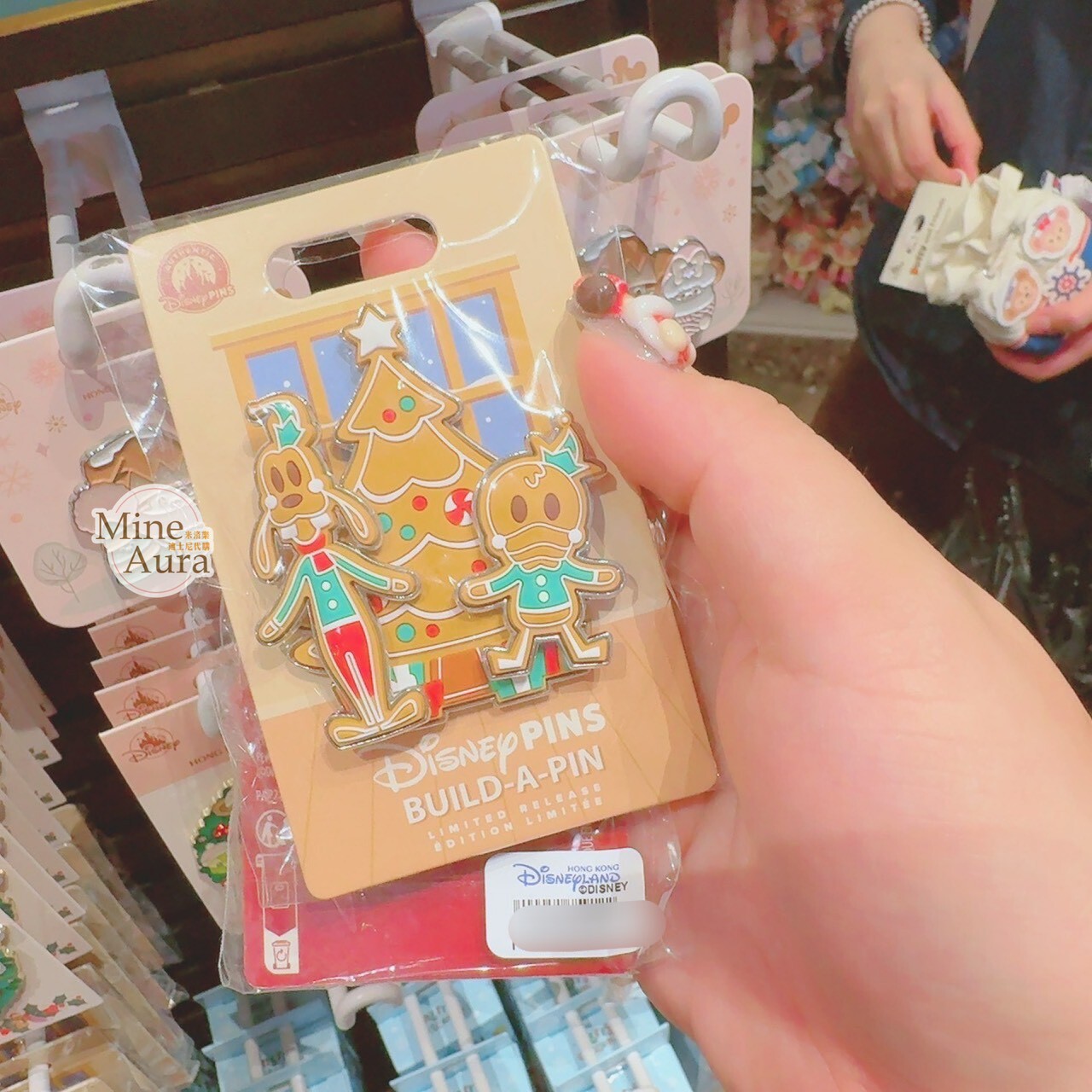 聖誕節系列 唐老鴨 Donald 高飛狗 Goofy 薑餅人聖誕樹 造型 徽章 PIN -香港迪士尼樂園