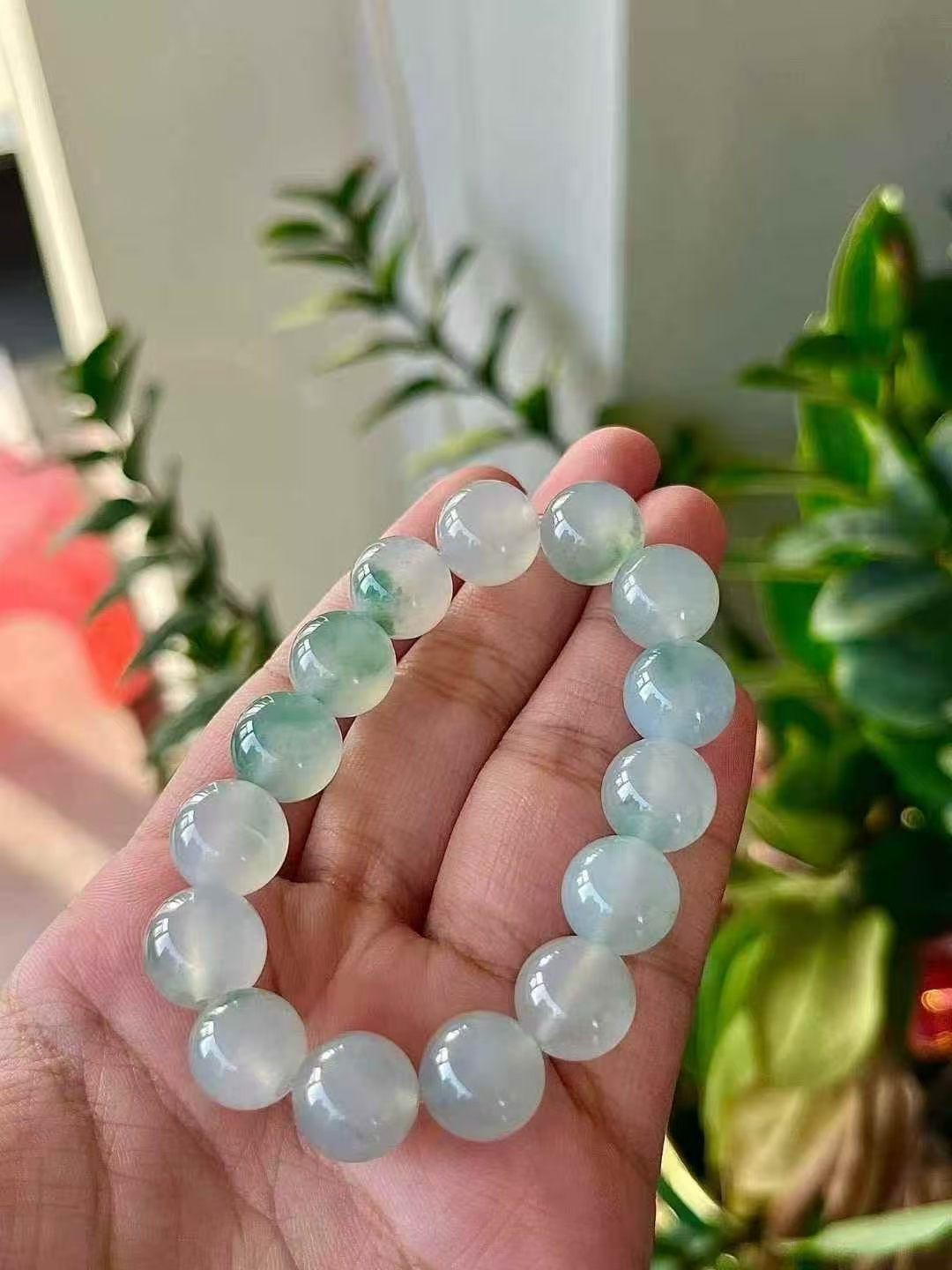 1110348 翡翠珠子手串 (12.2mm直徑)