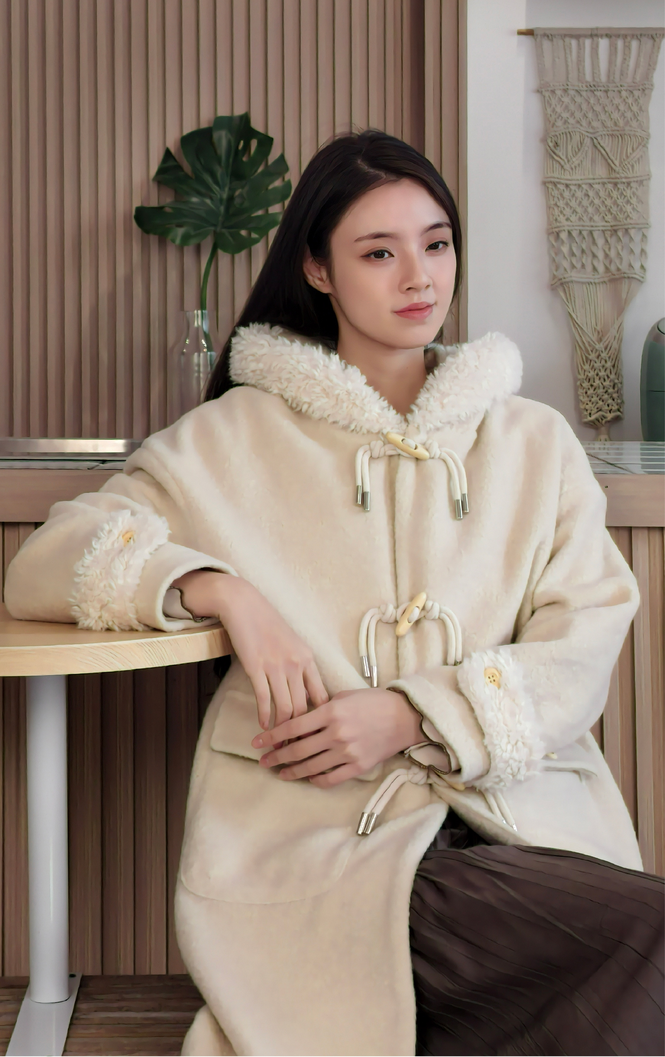 牛角鈕扣翻領外套  JK0173