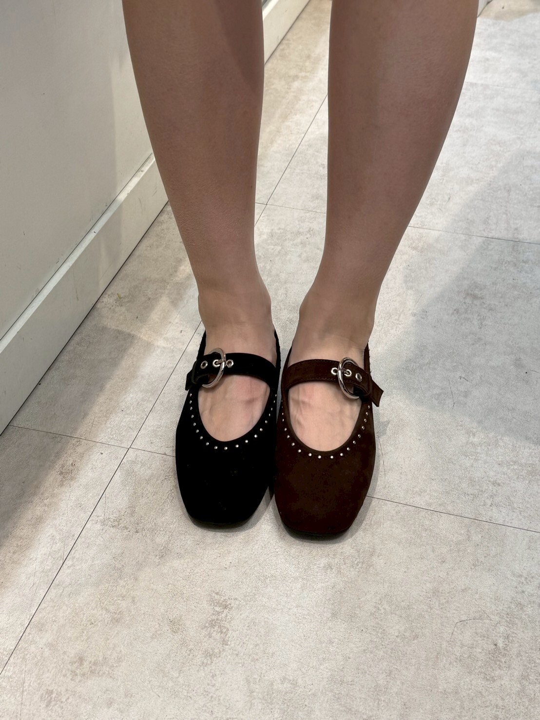 SH5229 絨面釘釘瑪麗珍 *足碼*