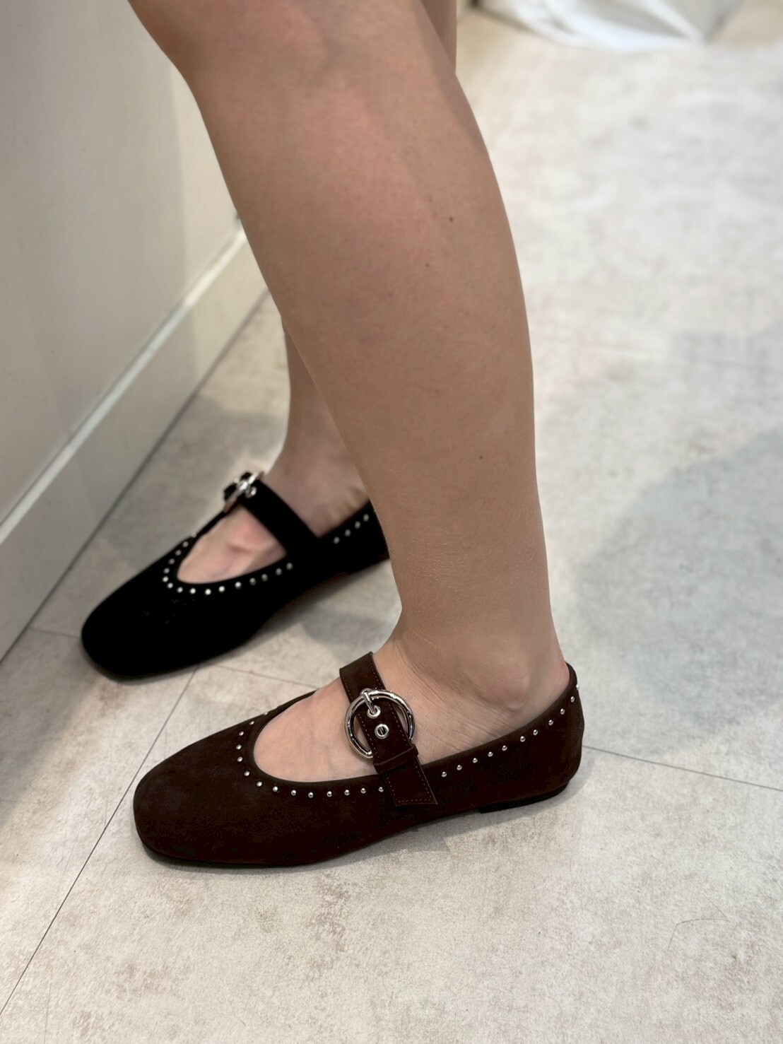 SH5229 絨面釘釘瑪麗珍 *足碼*