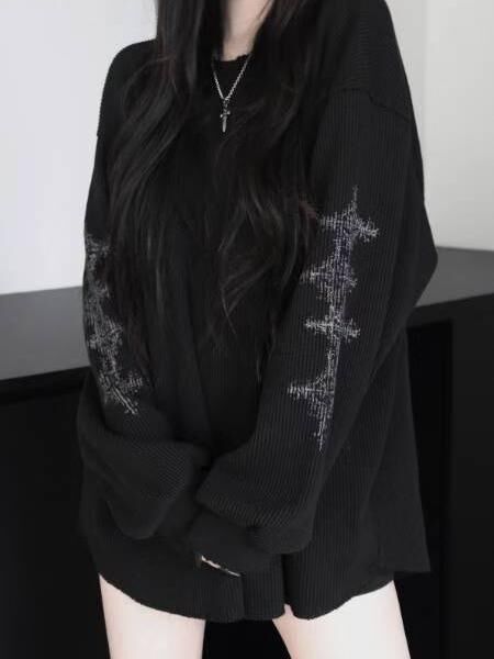 圖案長袖衫 T5836