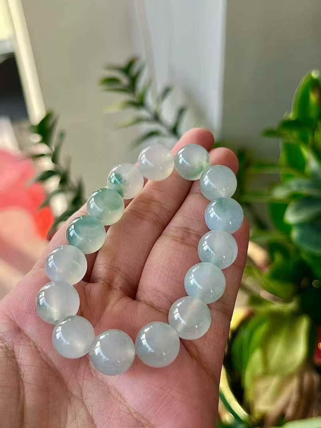 翡翠珠子手串 (12.2mm直徑),天然翡翠A玉, 緬甸玉, Jade, Jadeite