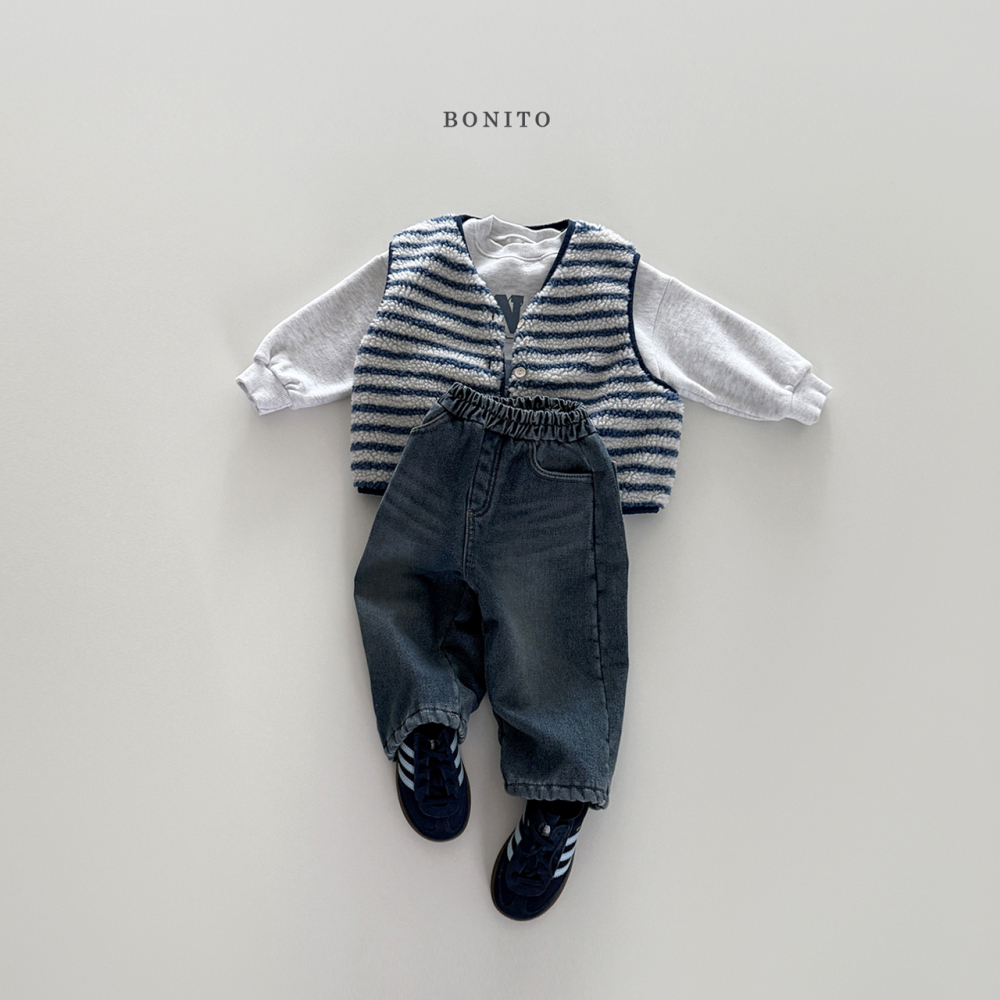Bonito 羊咩咩條紋背心 / 2色
