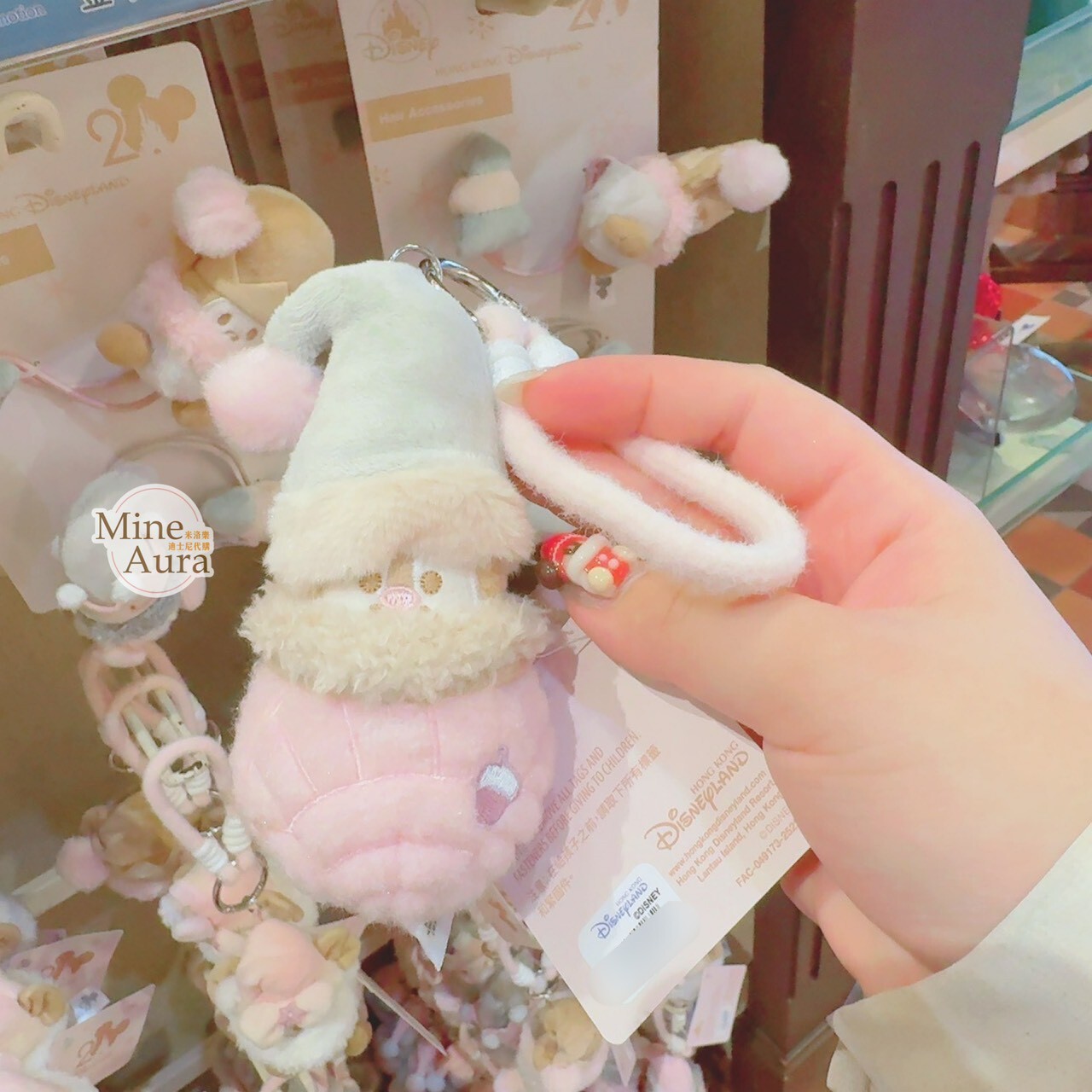 聖誕節系列 聖誕精靈 紅鼻 蒂蒂 Dale 絨毛 聖誕造型 絨毛 鑰匙圈 吊飾 奇奇蒂蒂 Chip 'n Dale -香港迪士尼樂園