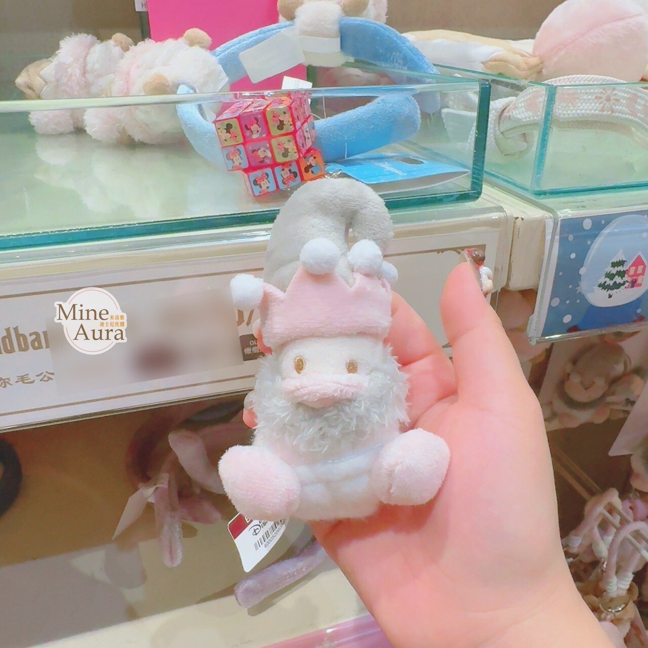 聖誕節系列 聖誕精靈 唐老鴨 Donald 造型 絨毛 迷你公仔 娃娃 (搭配個人客製髮圈用) -香港迪士尼樂園