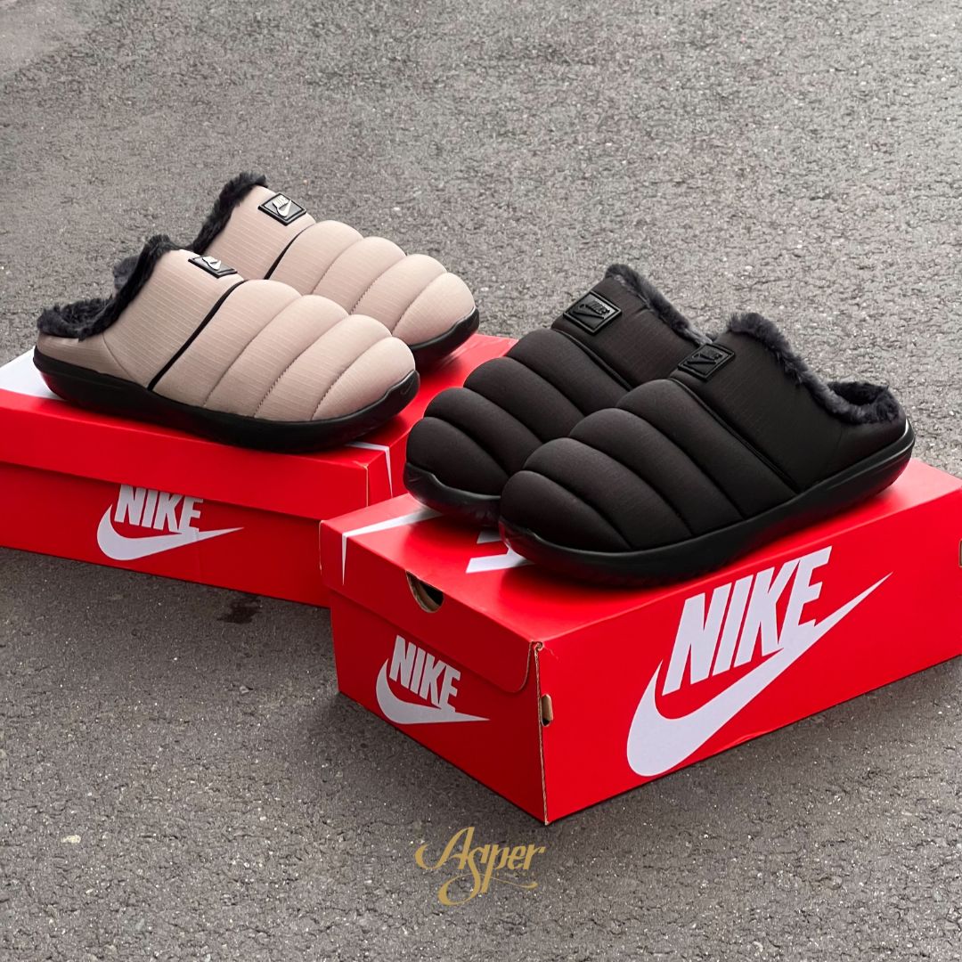 【官網限定】Nike Burrow SE 保暖絨毛穆勒拖 黑 HV8561-002 奶茶 HV8561-003 XI