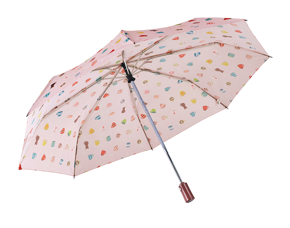 RAINSTORY粉漾午茶抗UV個人防回彈自動傘