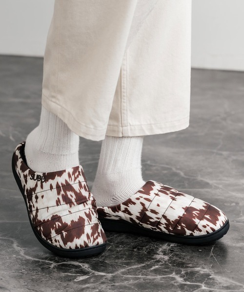 預購┃日本 SUBU Permanent F-Line 乳牛紋 保暖 絎縫 拖鞋