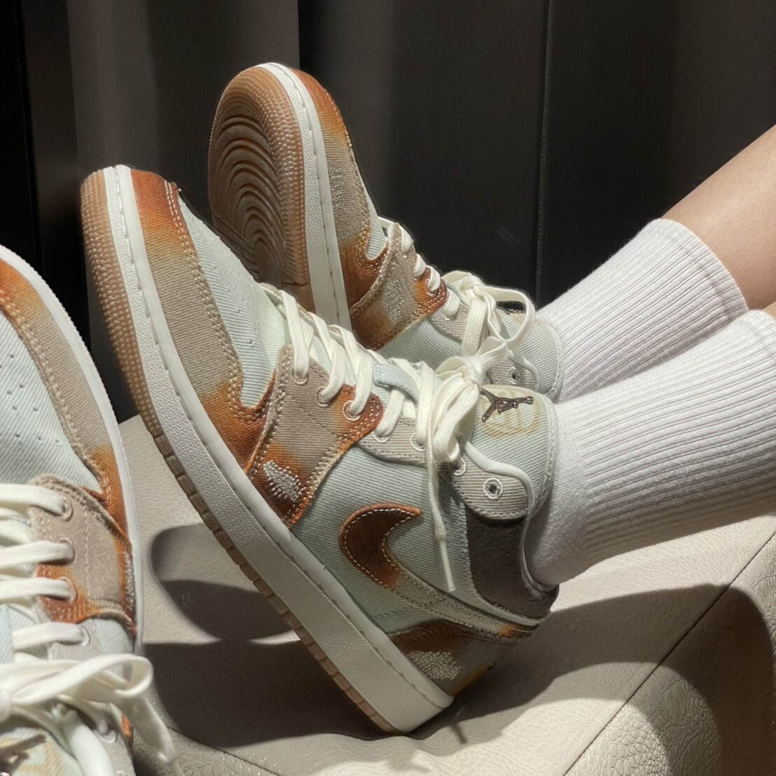 【官網限定】Jordan 1 Low SE "Multi-Color" 暈染咖啡 丹寧 男鞋 IM6664-991 XI