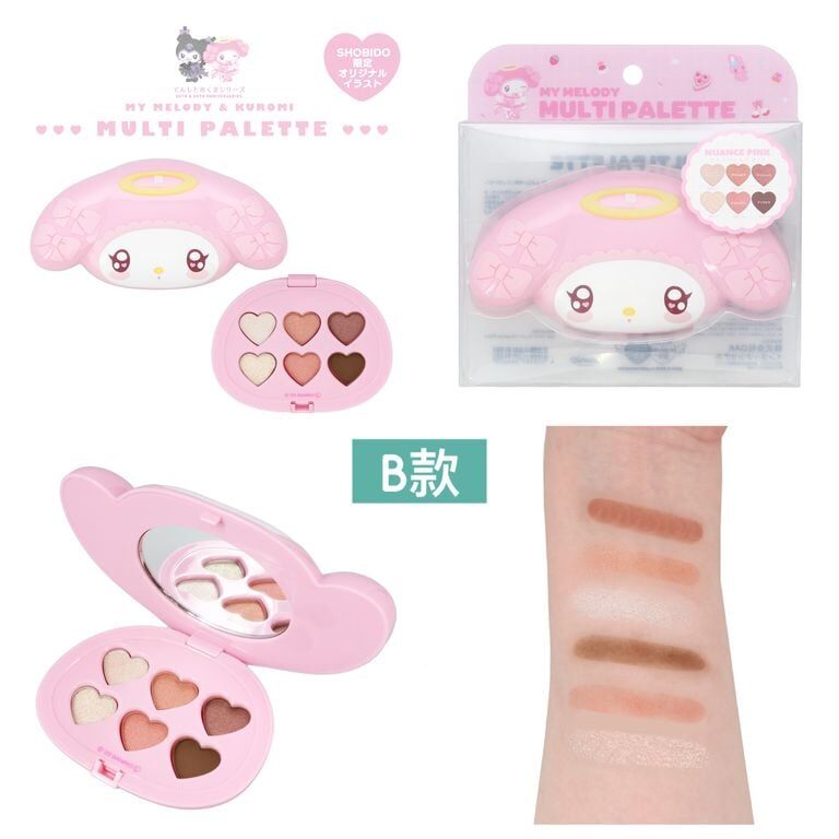 【預購】JN112152 Sanrio My Melody / Kuromi 心心眼影盤