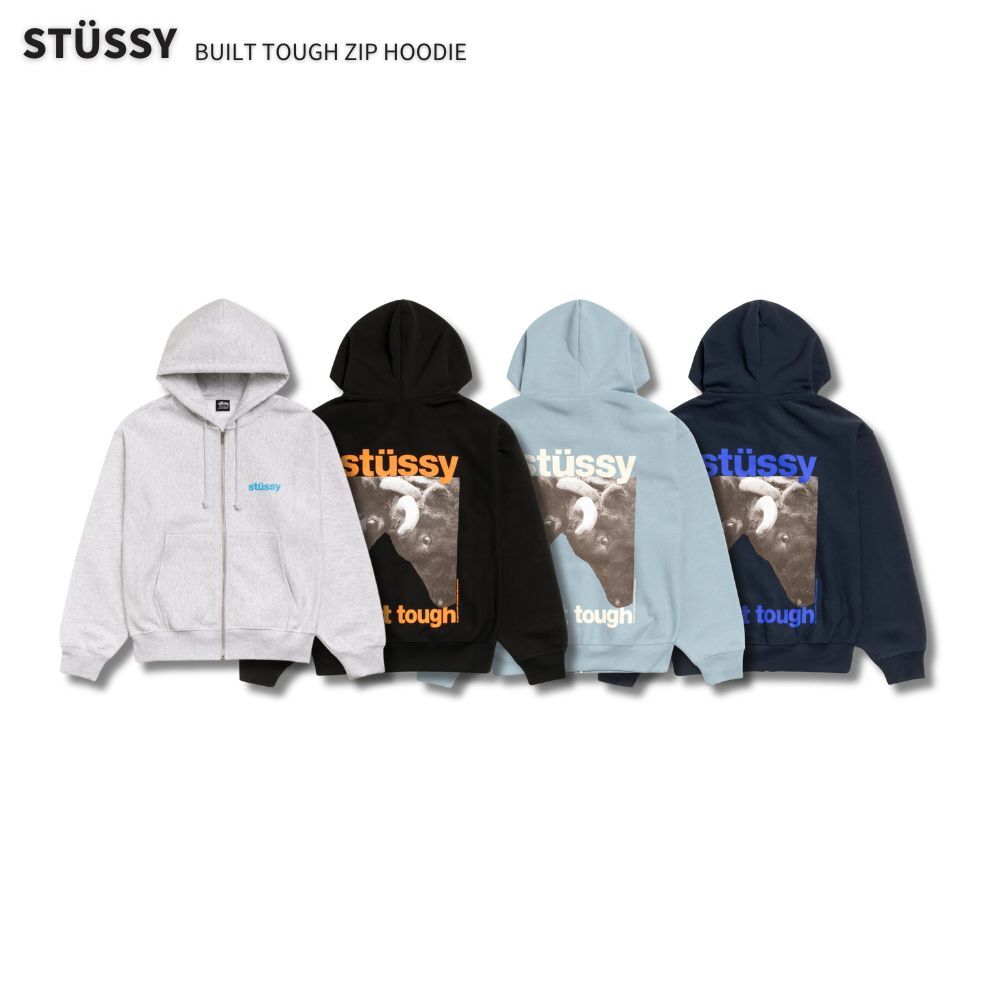 "代購" Stussy 25FW BUILT TOUGH ZIP HOODIE 連帽外套