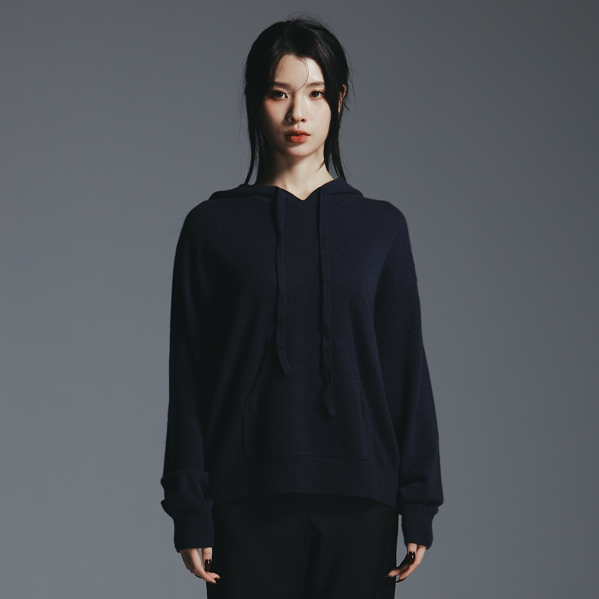 高級喀什米爾針織帽T