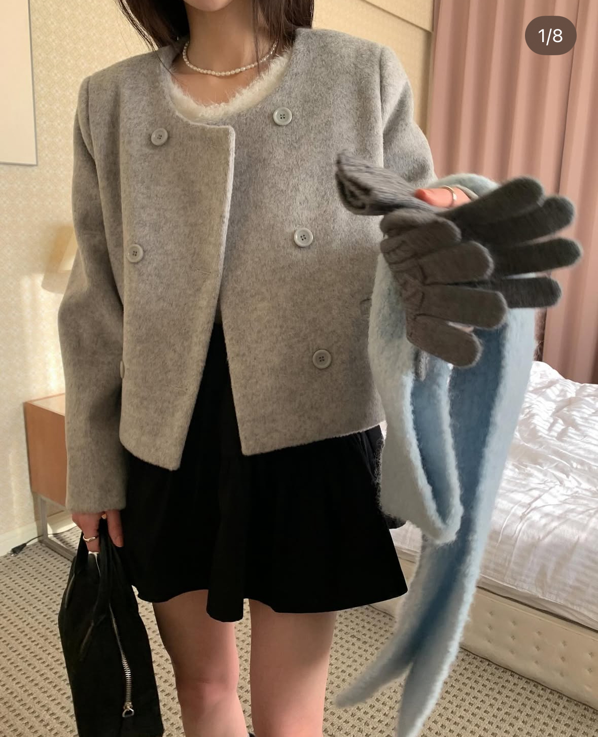 法式復古少女感羊毛外套