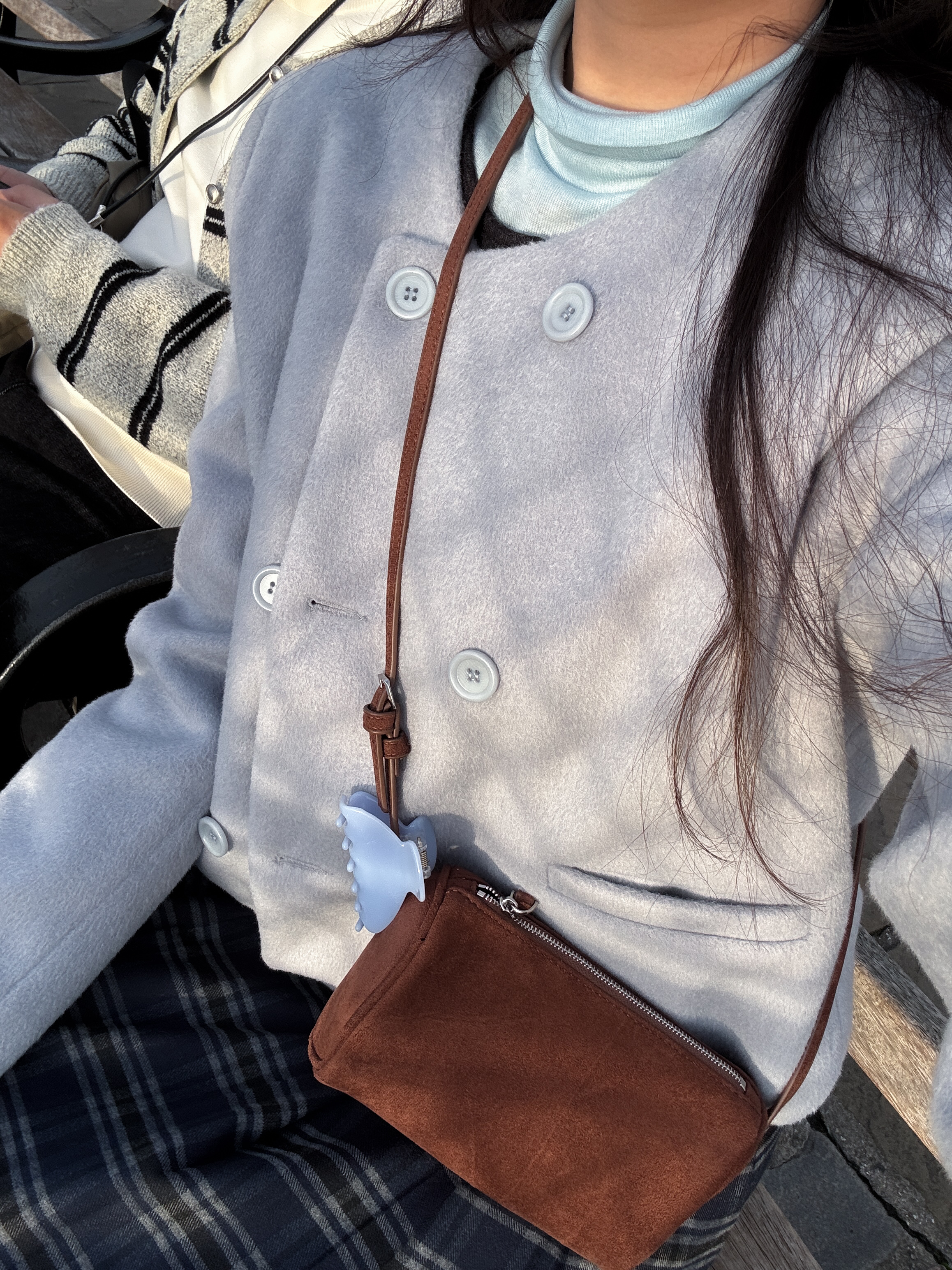 法式復古少女感羊毛外套