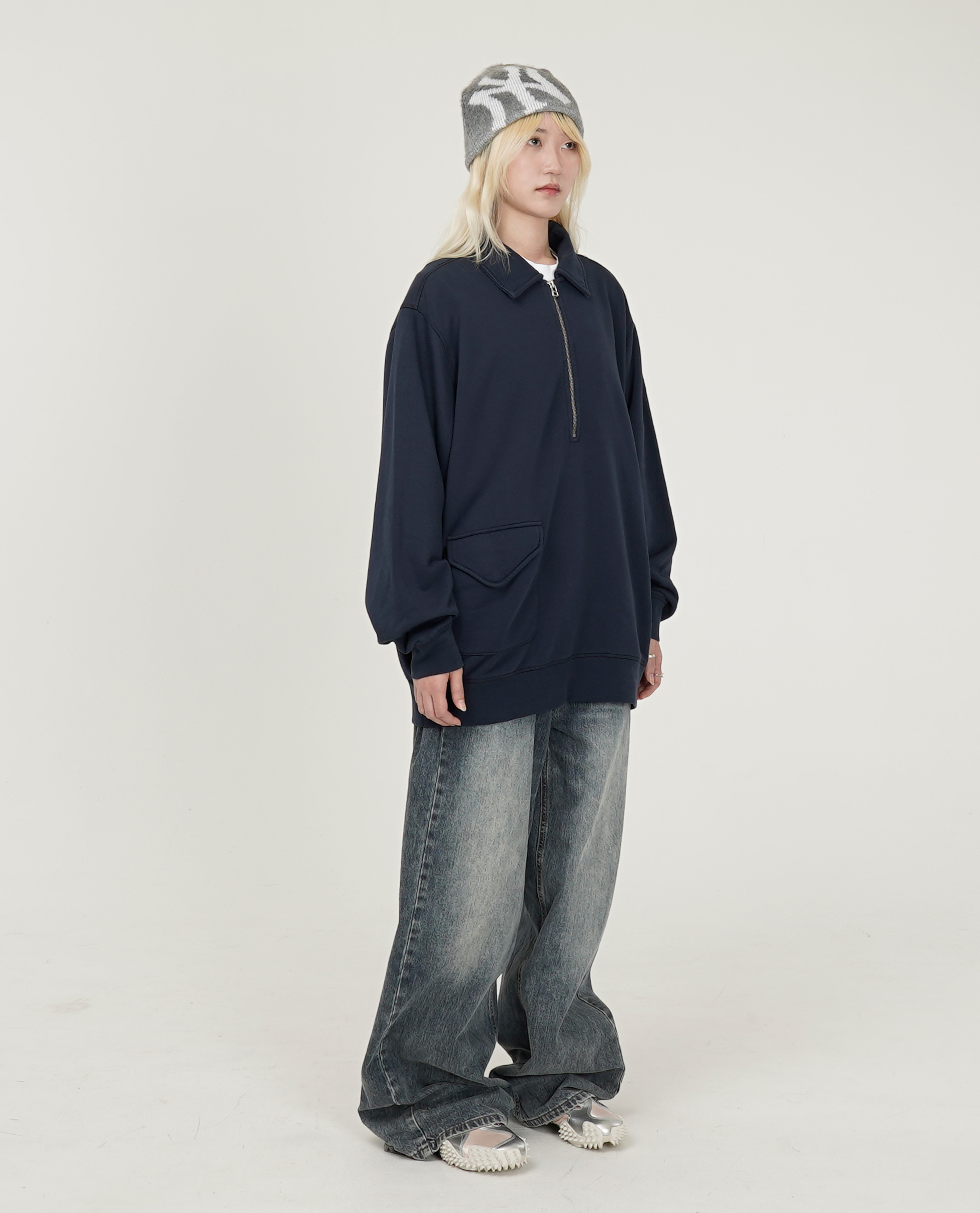 POP TRADING COMPANY Pop Halfzip Sweat - 25FW