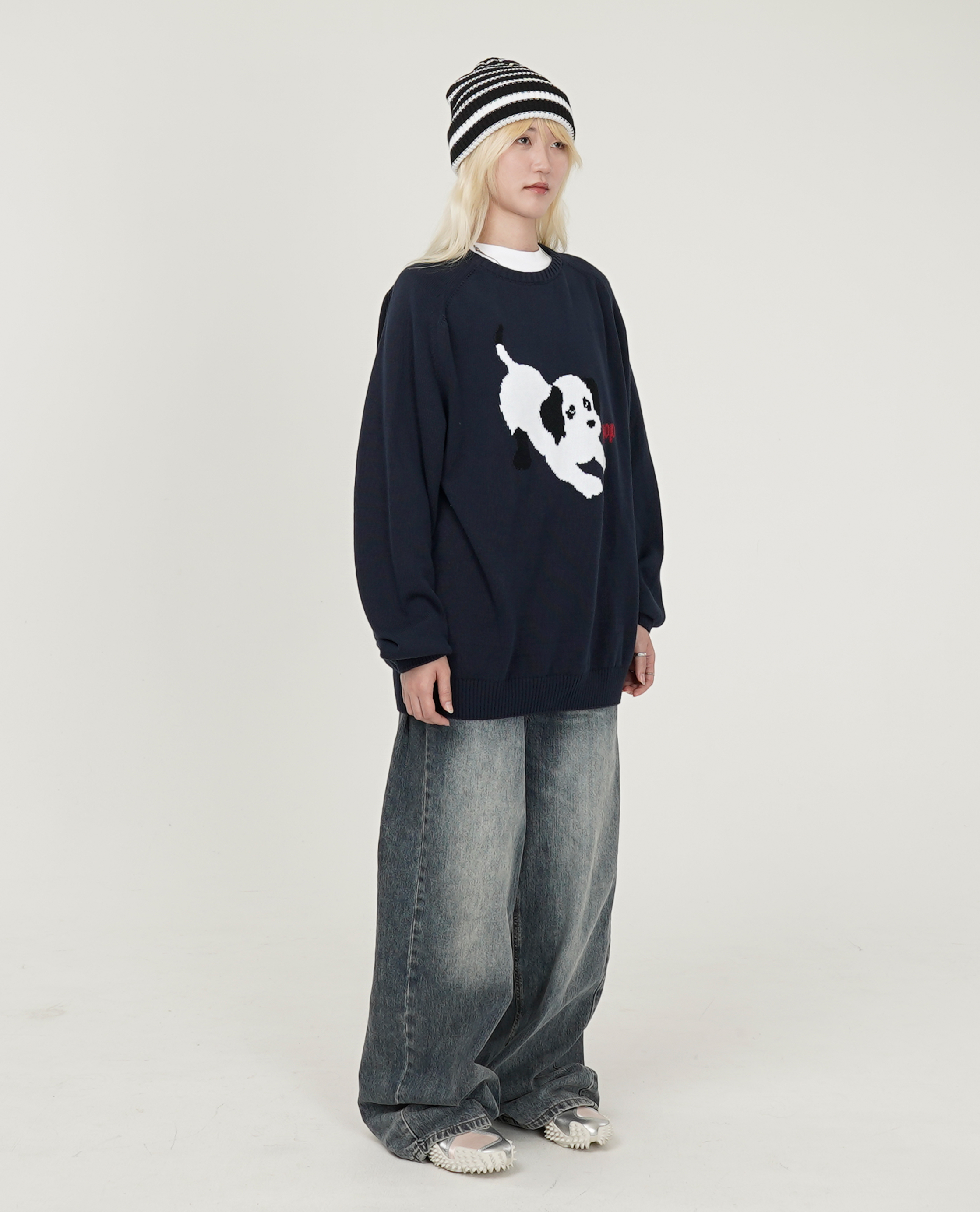 POP TRADING COMPANY Pop Knitted Joy Crewneck - 25FW