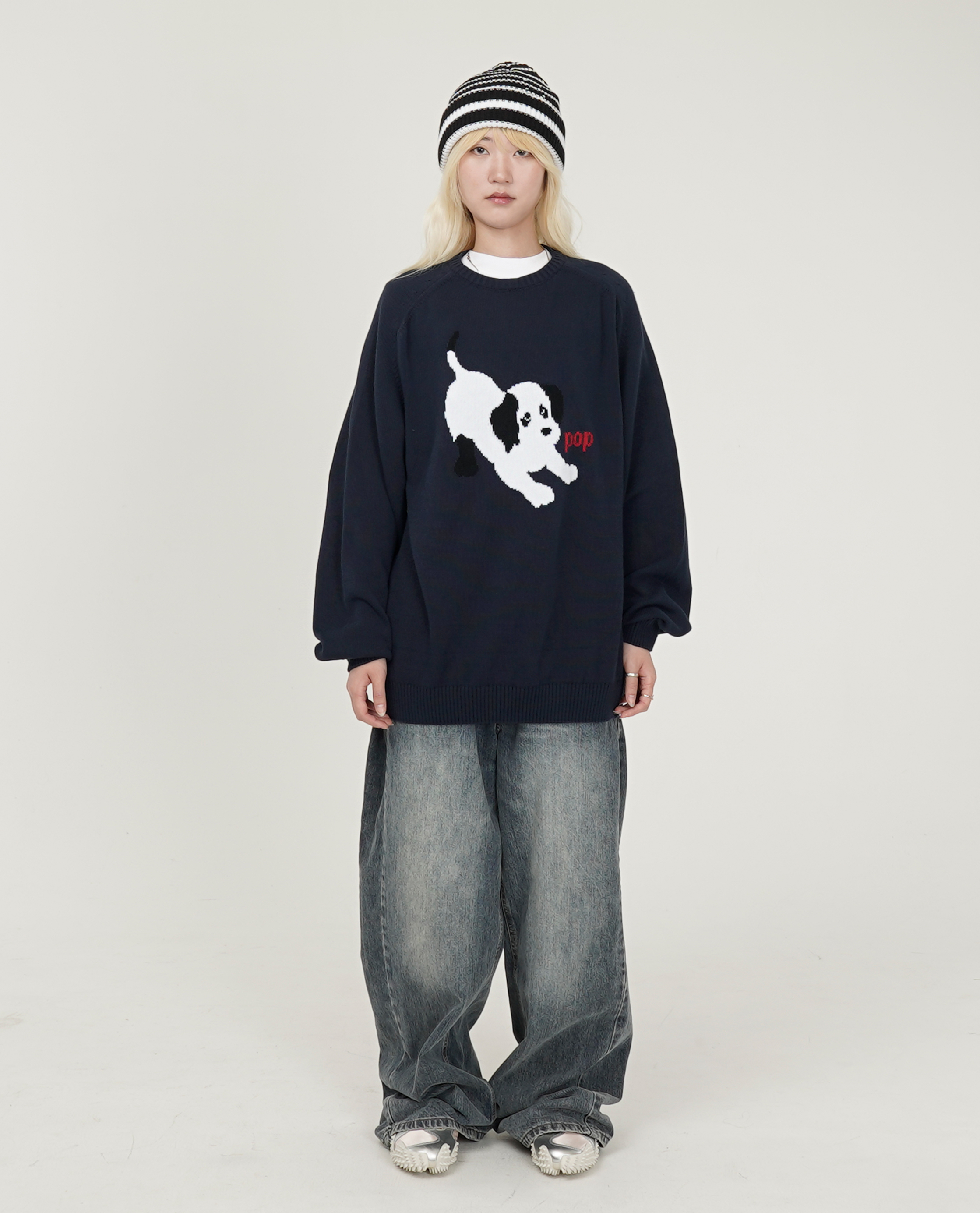 POP TRADING COMPANY Pop Knitted Joy Crewneck - 25FW