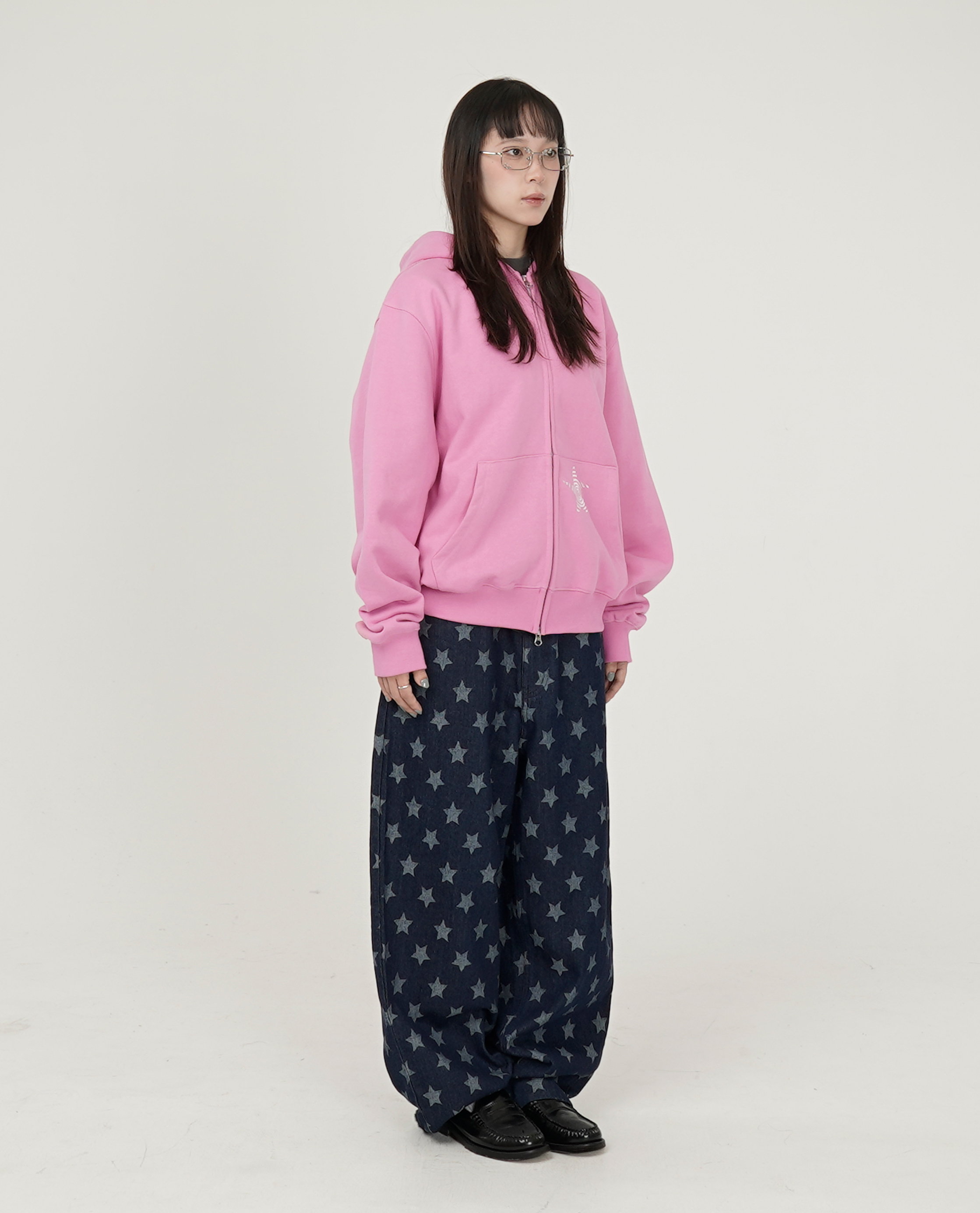 WEBHOUSE Twister Star Pocket Hoodie Zip-up - 25FW