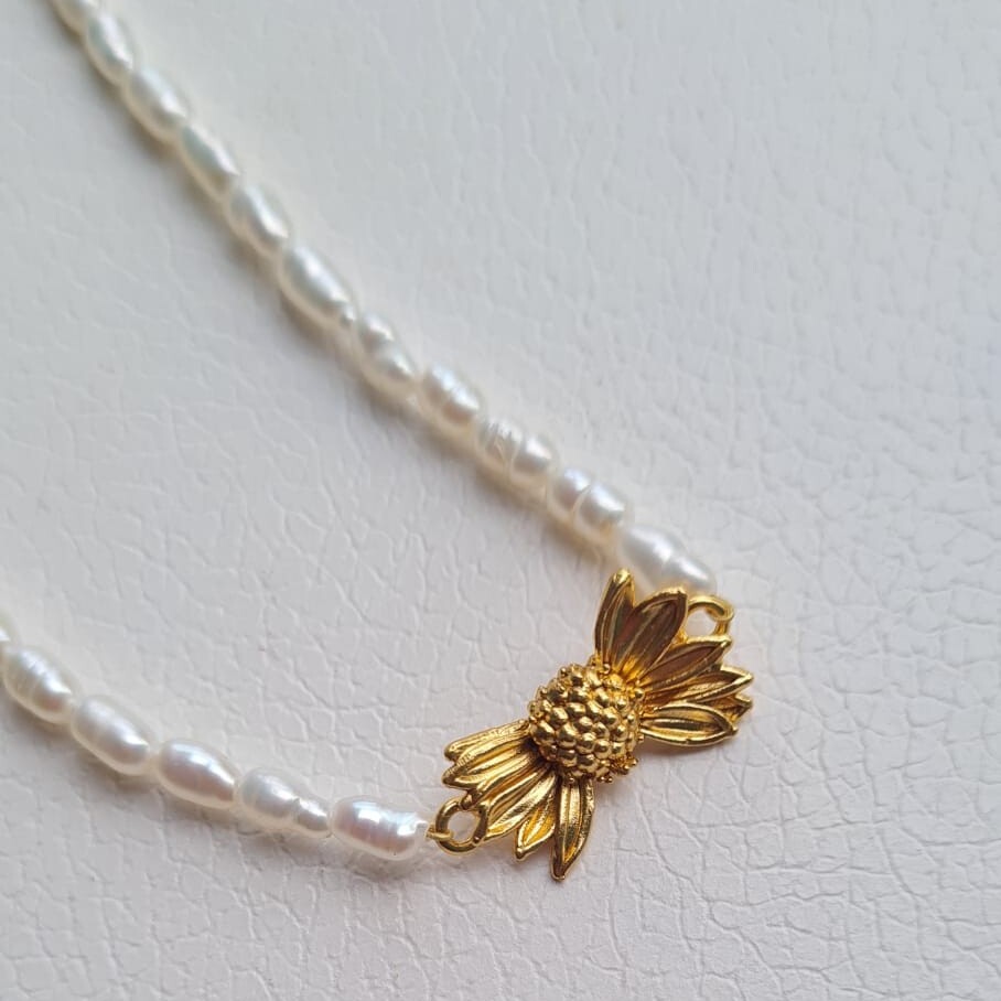 1TA1120-337 THALLO Daisy Bracelet Gold #s846b (A-LX-E)