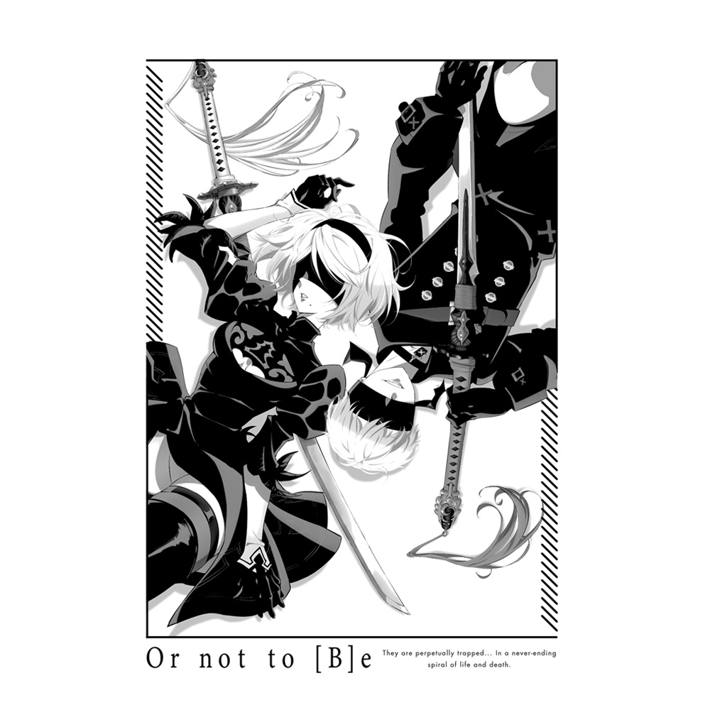 「ACG.GO」「預購」COSPA - 2B ＆ 9S T恤 [尼爾：自動人形 Ver1.1a]