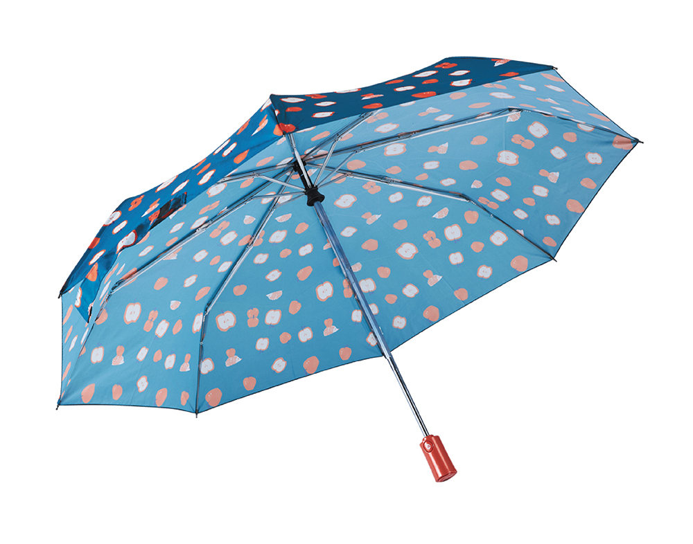 RAINSTORY蘋果刺蝟抗UV個人防回彈自動傘(藍)