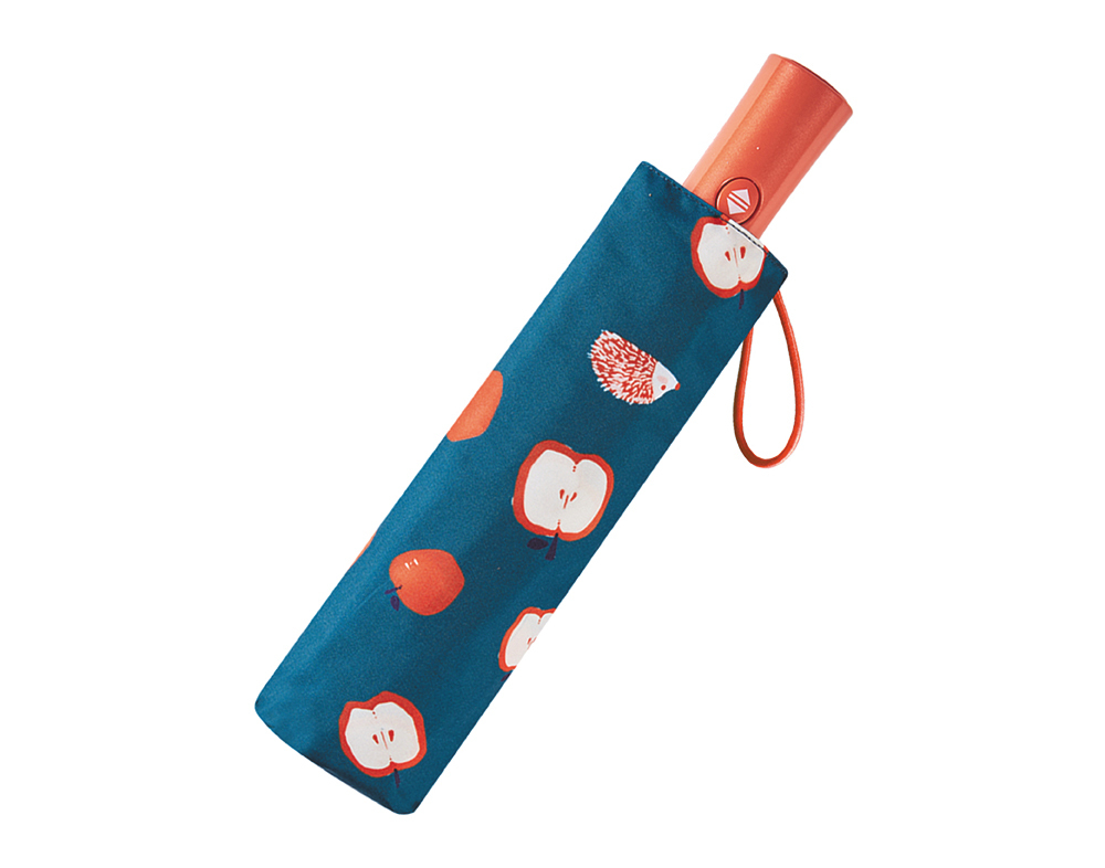 RAINSTORY蘋果刺蝟抗UV個人防回彈自動傘(藍)