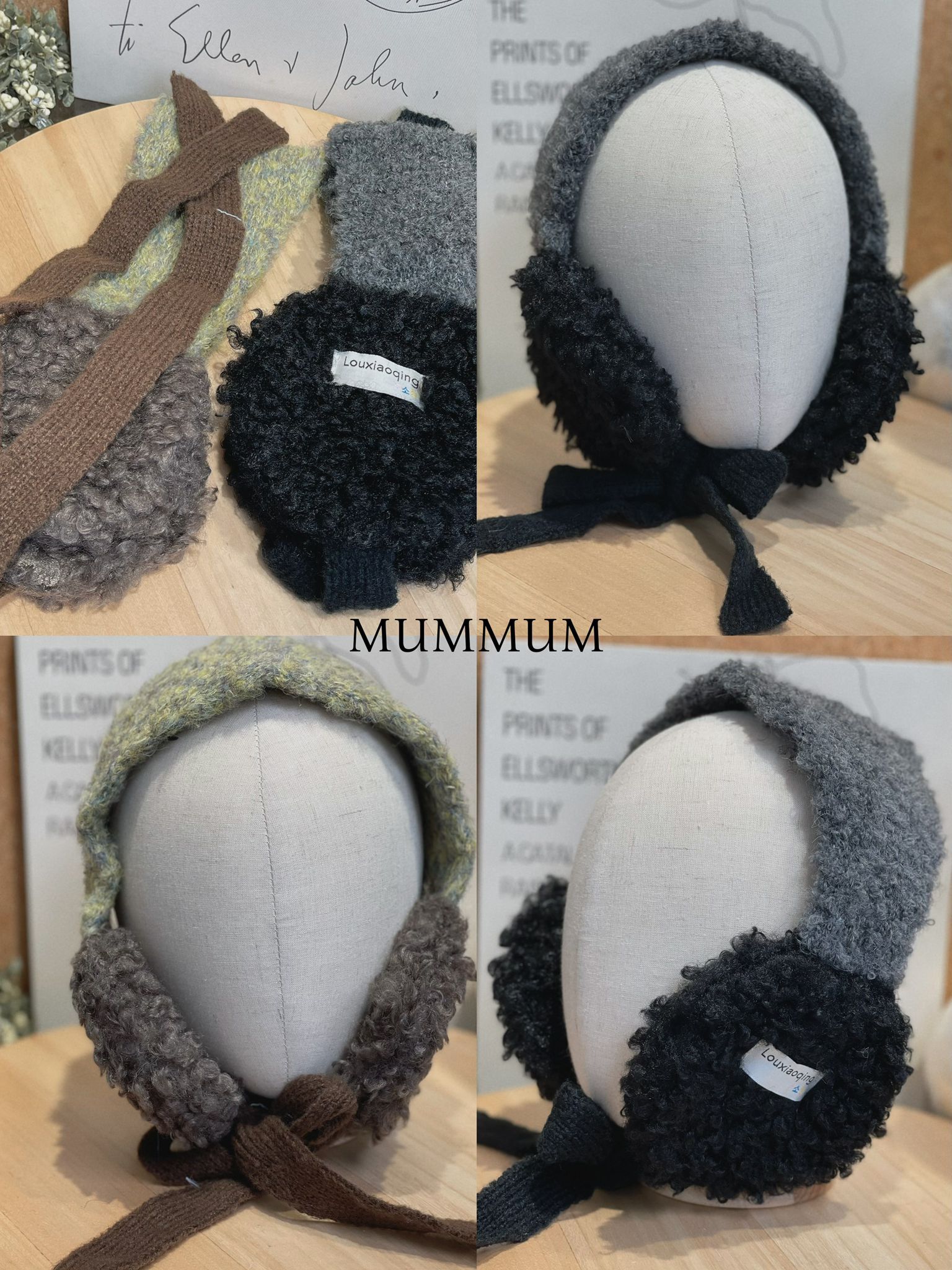 ac887/羊毛毛輕便耳罩