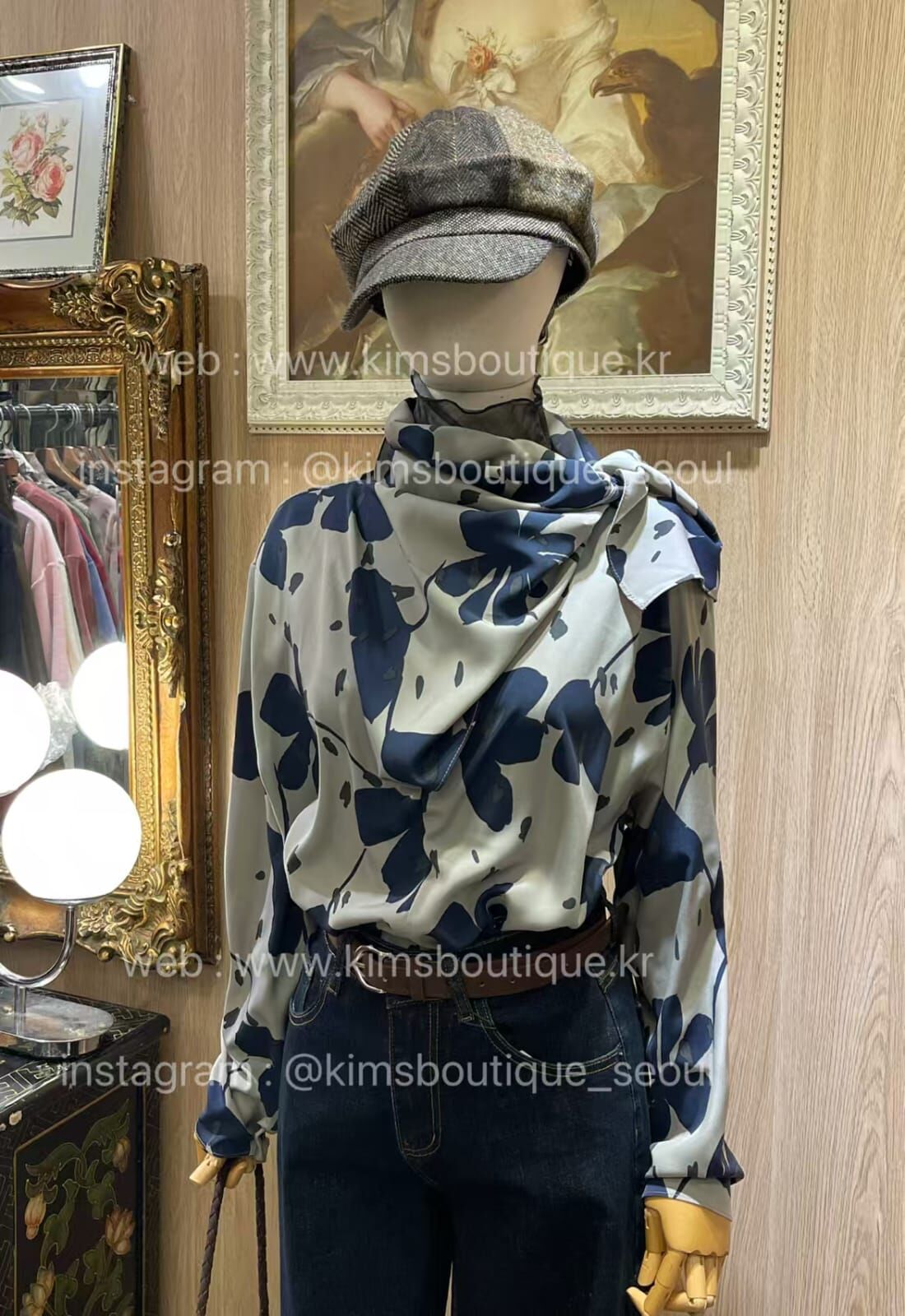 KM5203 復古絲滑飄帶領恤衫